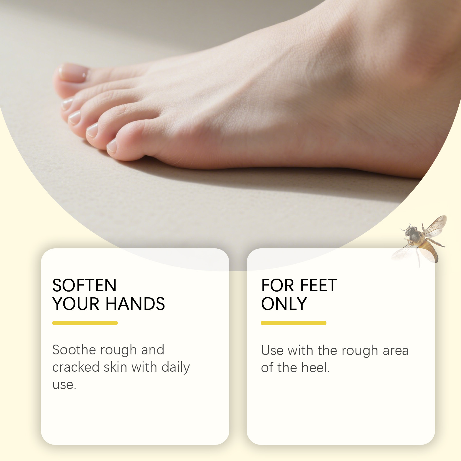 Hand Foot Moisturizing Care Cream Mild Hydrating Nourishing For Heels Elbows Whole Body Skin