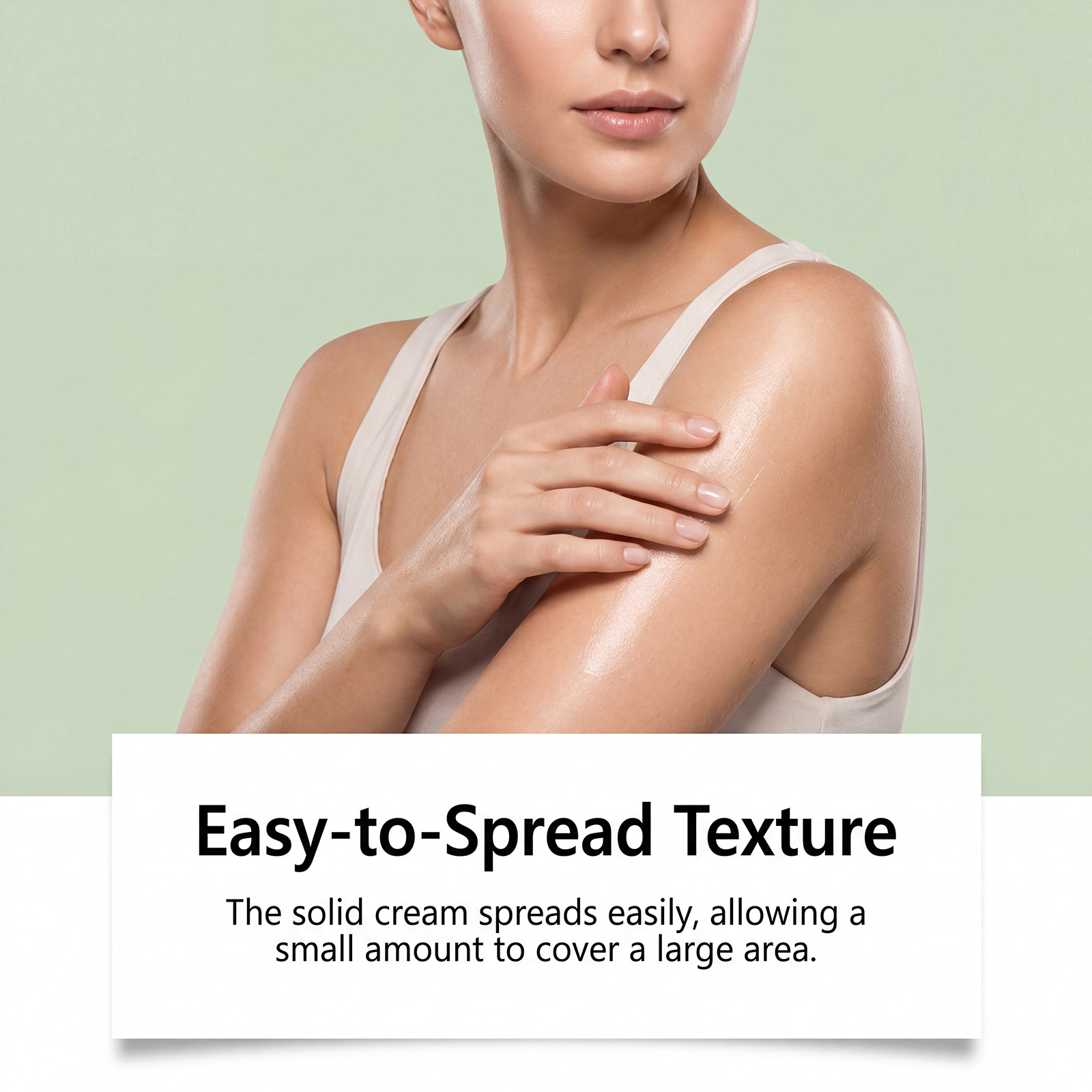 Shea Butter Matcha Moisturizing Stick Light Texture Soft Hydrating Comfort Fresh Water Skin Body Portable Care