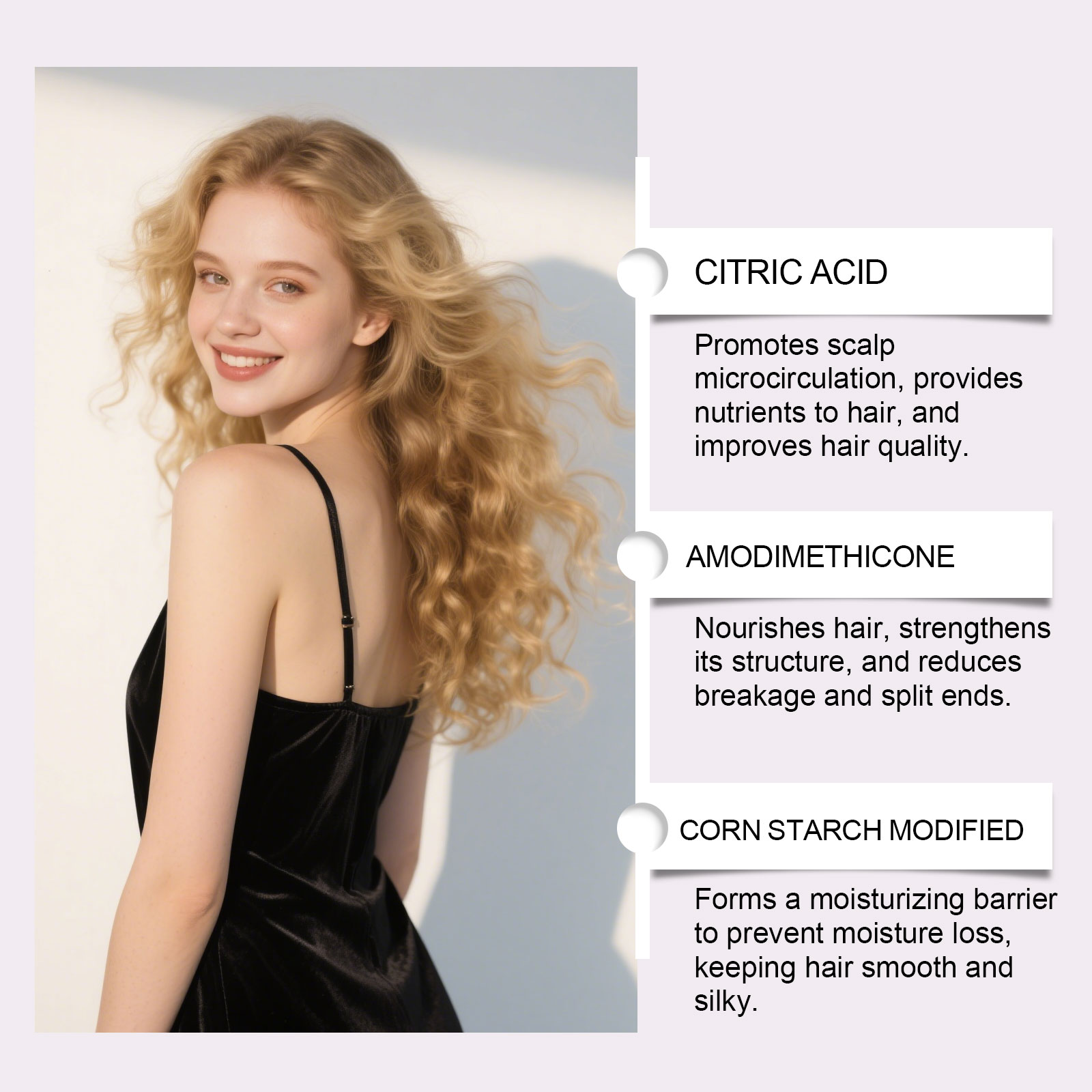 Hair No Rinse Softening Spray Oil Removing Light Fluffy Refreshing Moisturizing Hair Care Portable For Tresses