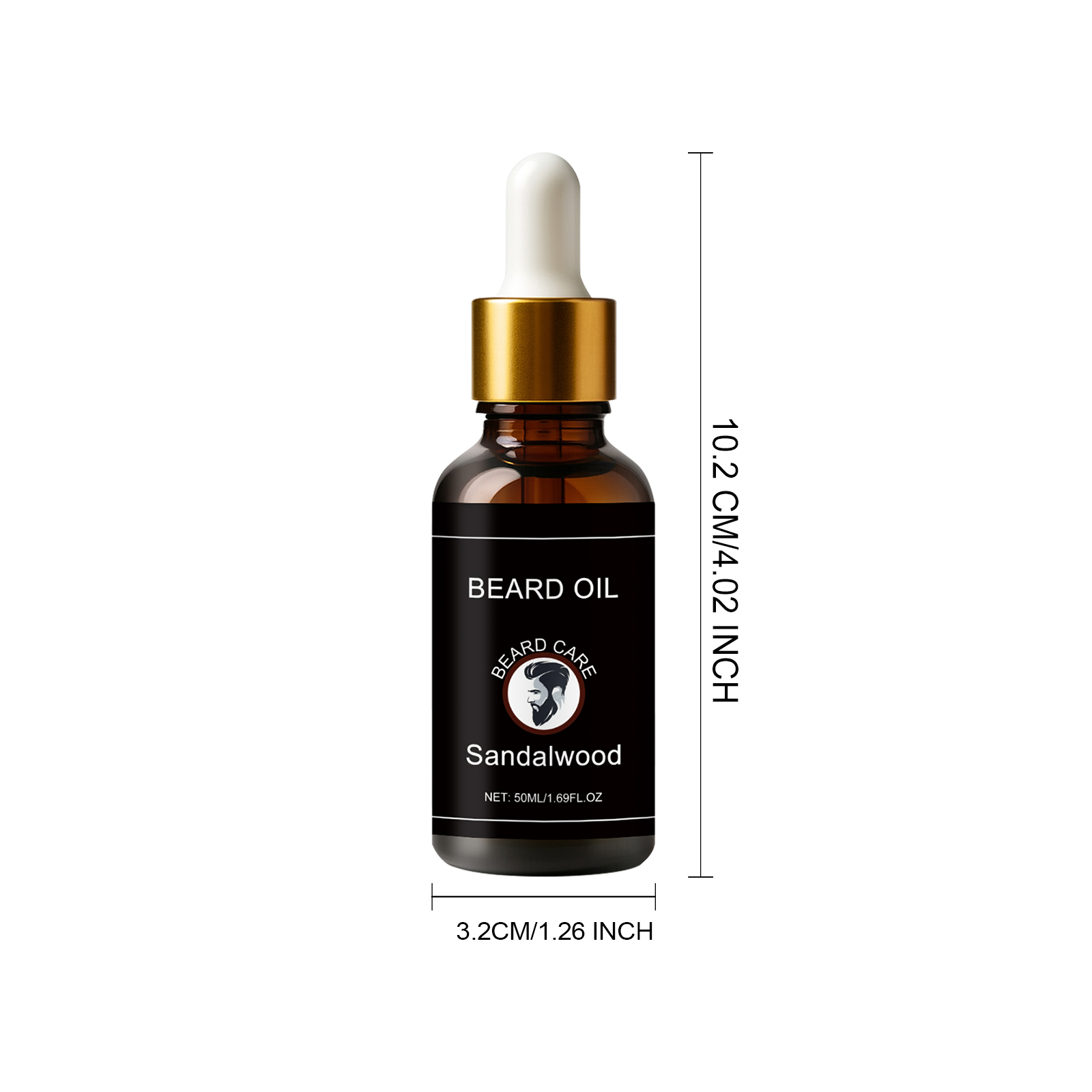 Beard Care Essential Oil Daily Moisturizing Soften Frizzy Hydrating Refreshing Non Greasy Gentle Maintain Facial Hair