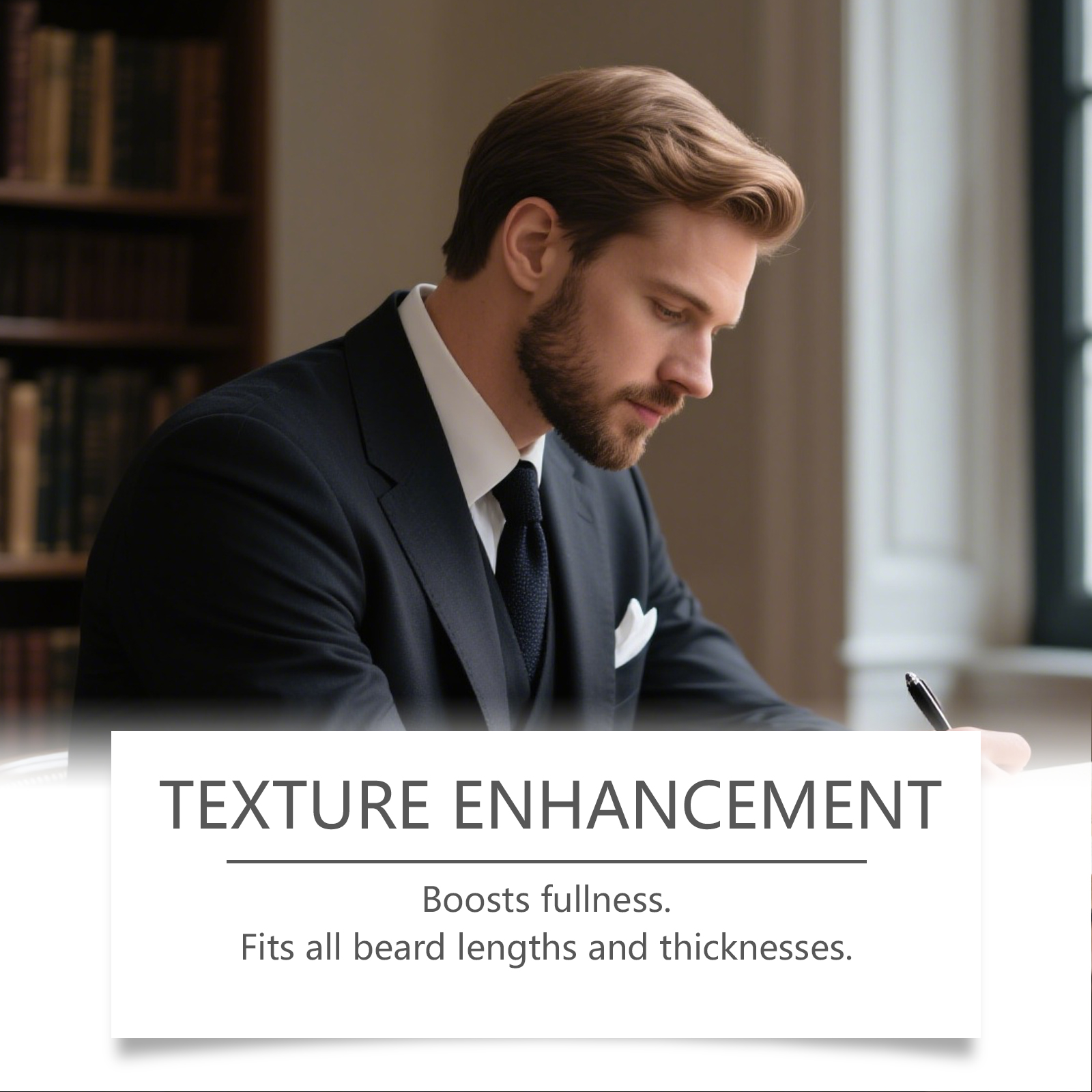 Beard Care Essential Oil Daily Moisturizing Soften Frizzy Hydrating Refreshing Non Greasy Gentle Maintain Facial Hair