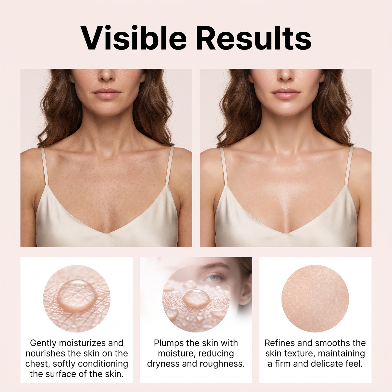 Chest Care Patch Mild Formula Thin Breathable Penetrating Nourish Moisturize Female Body Treatment
