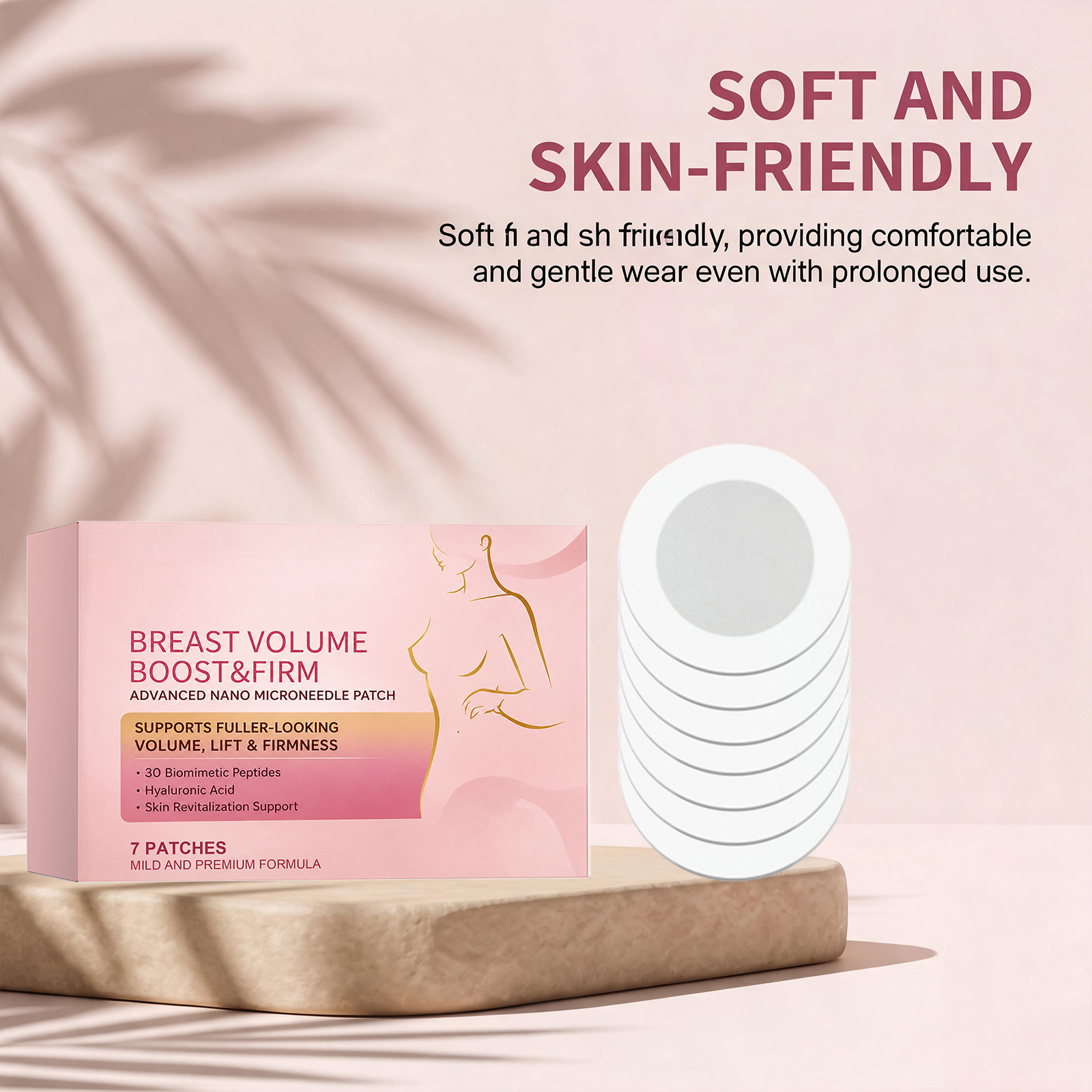 Chest Care Patch Mild Formula Thin Breathable Penetrating Nourish Moisturize Female Body Treatment