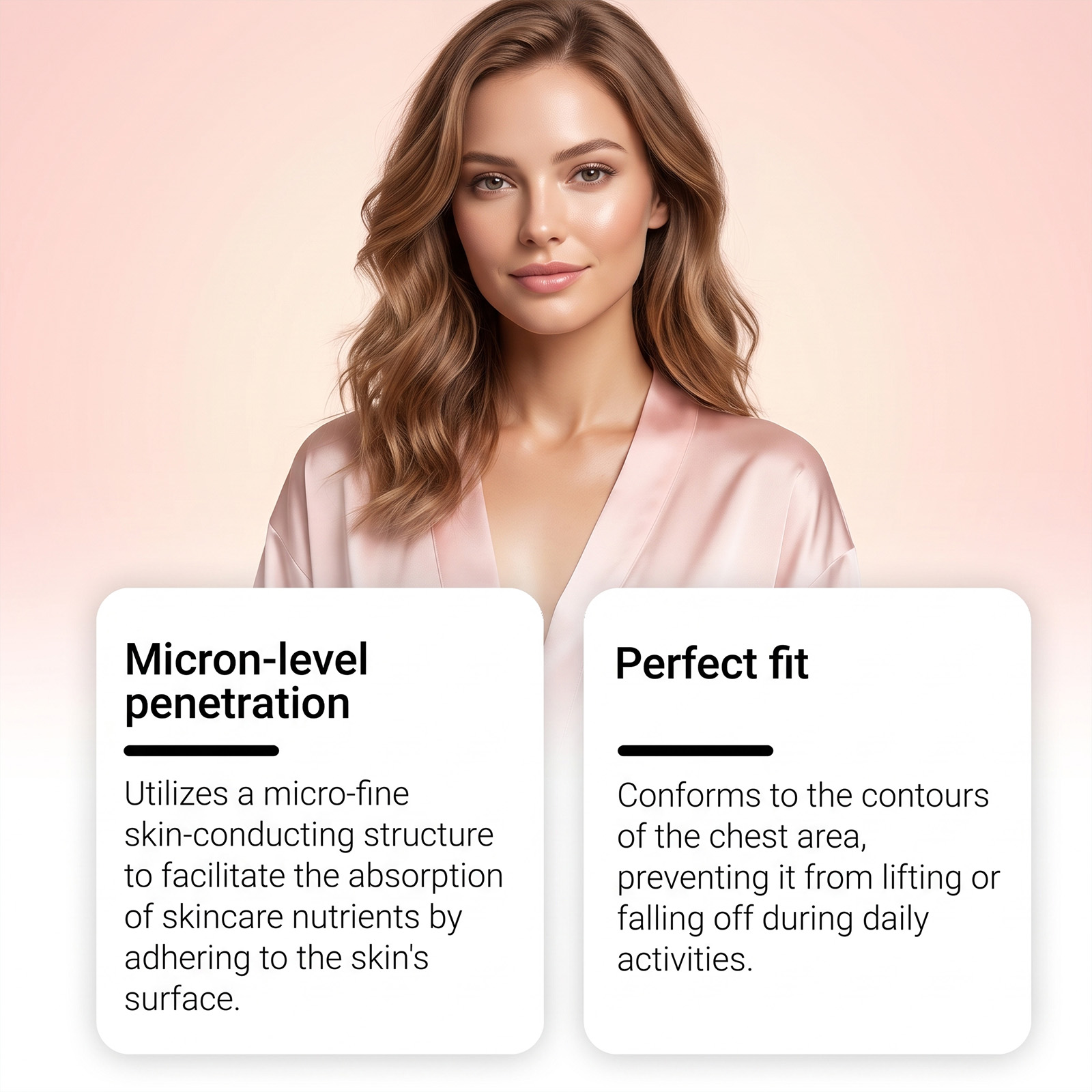 Chest Care Patch Mild Formula Thin Breathable Penetrating Nourish Moisturize Female Body Treatment