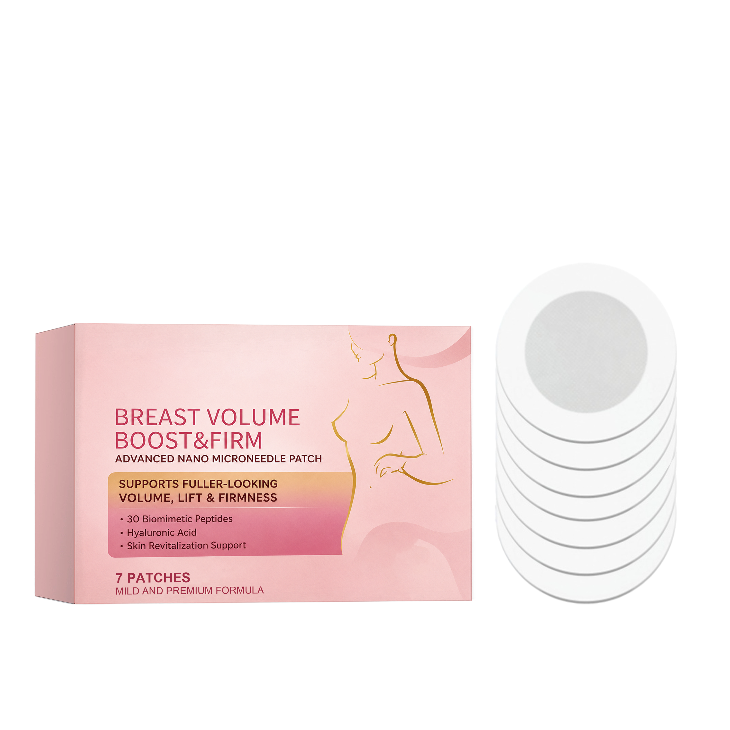 Chest Care Patch Mild Formula Thin Breathable Penetrating Nourish Moisturize Female Body Treatment