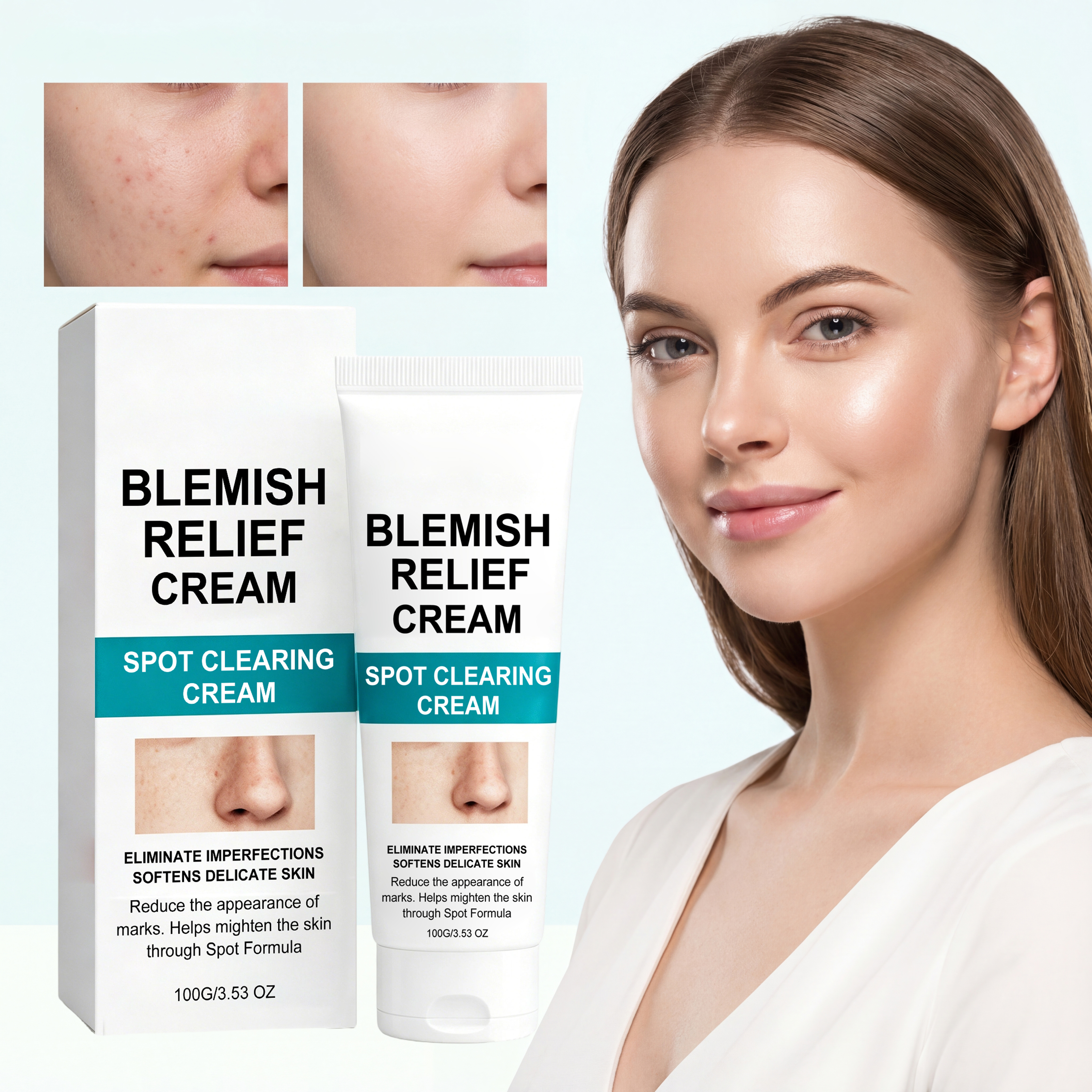 Skin Brightening Cream Nicotinamide Brighten Hydrate Smooth Clear Moisturize Refreshing Facial Skin Care Lotion