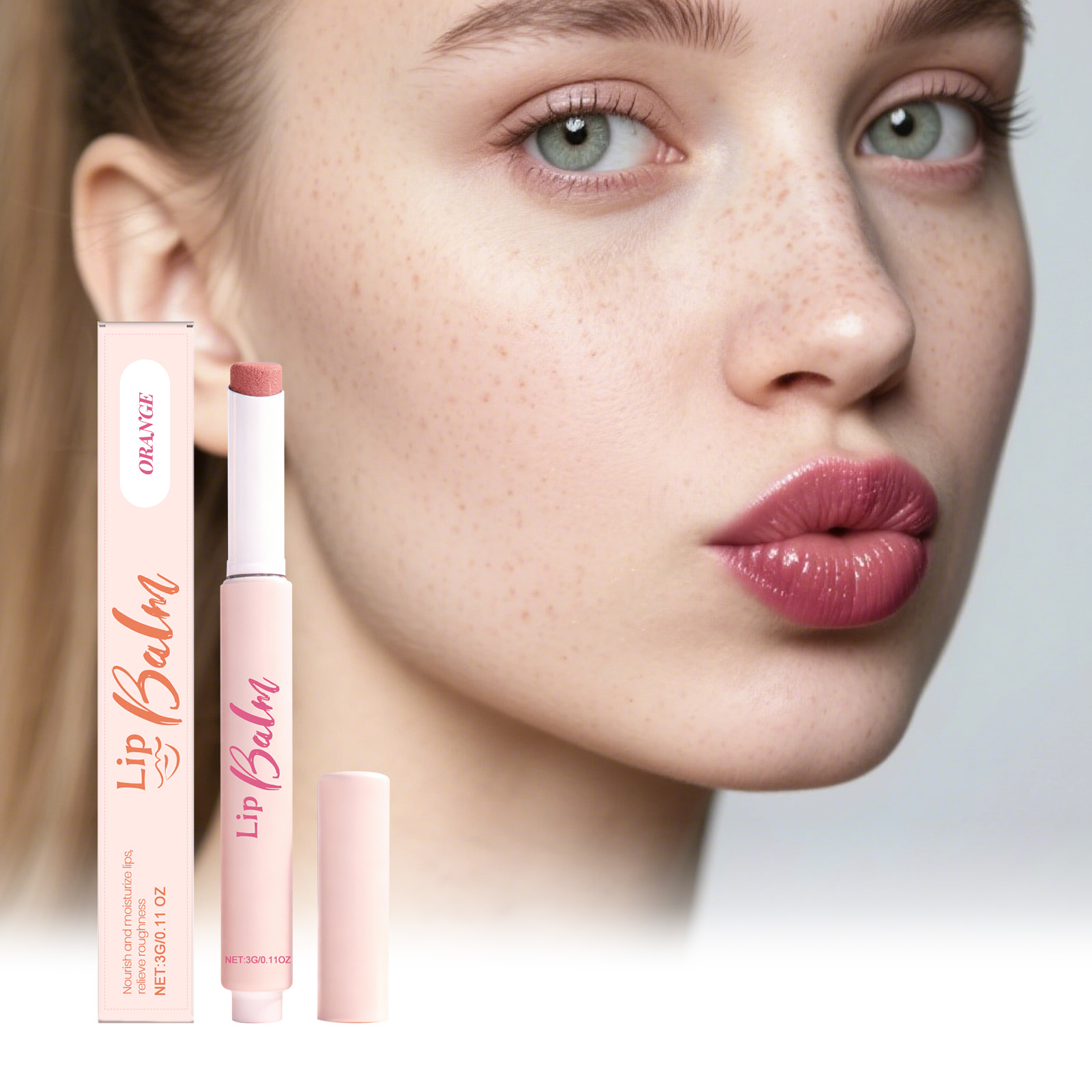 Sweet Orange Multiuse Moisturizing Lip Balm Mild Ingredients Gentle Hydration Lip Skin Treatment