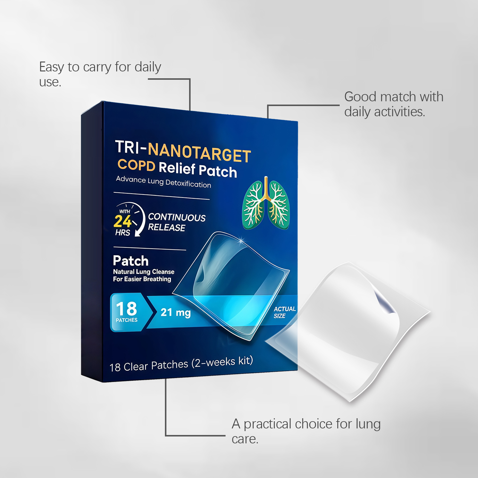 Body Care Patch Menthol Fresh Smooth Comfortable Skin Friendly Breathable Material Daily Portable Care Sticker