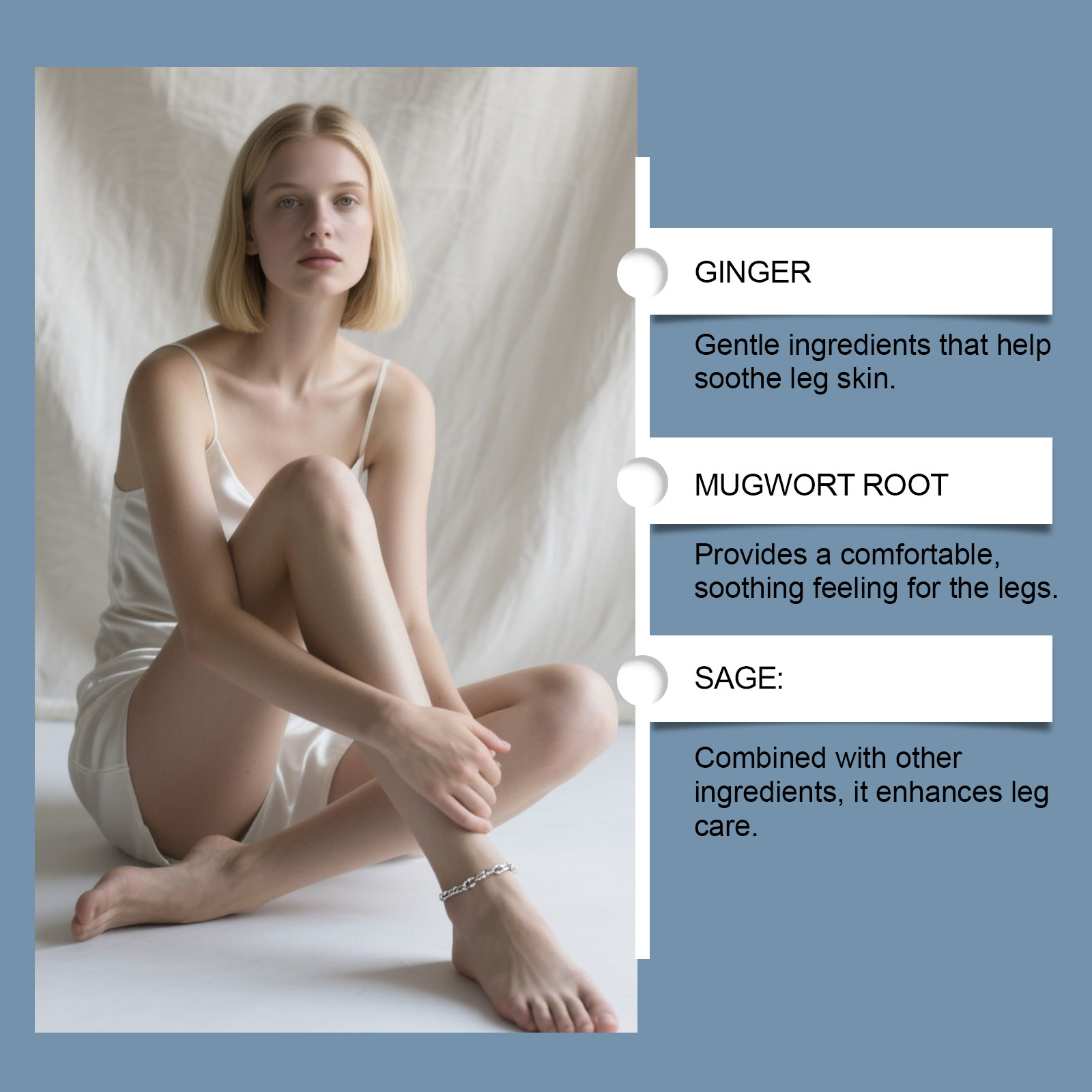 Leg Care Patch Mild Gentle Application Skin Friendly Material Leg Care Improvement Daily Movement Comfort Experience