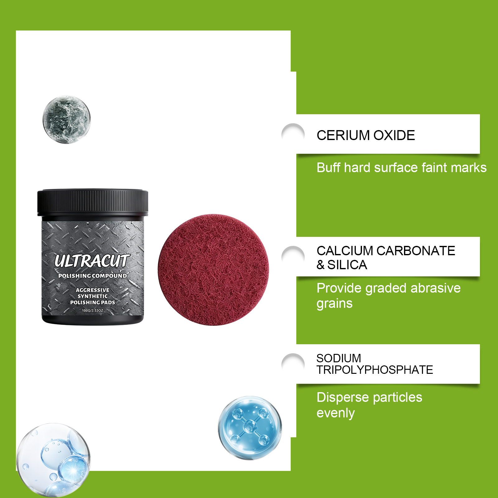 Polishing Paste Kitchen Utensils Marble Countertop Scratch Polishing Cleaning Daily Household Cleaning Bright Care Ointment