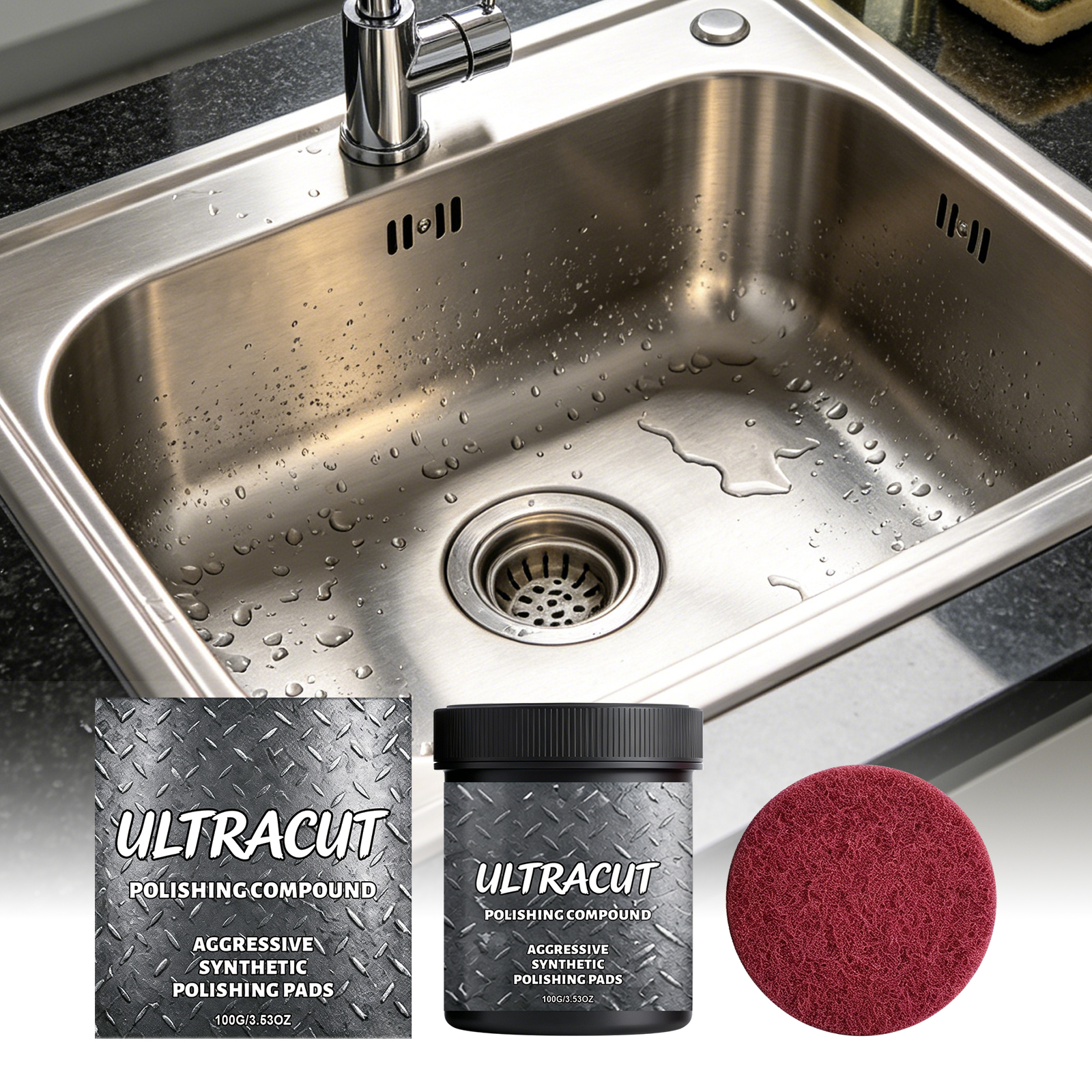 Polishing Paste Kitchen Utensils Marble Countertop Scratch Polishing Cleaning Daily Household Cleaning Bright Care Ointment