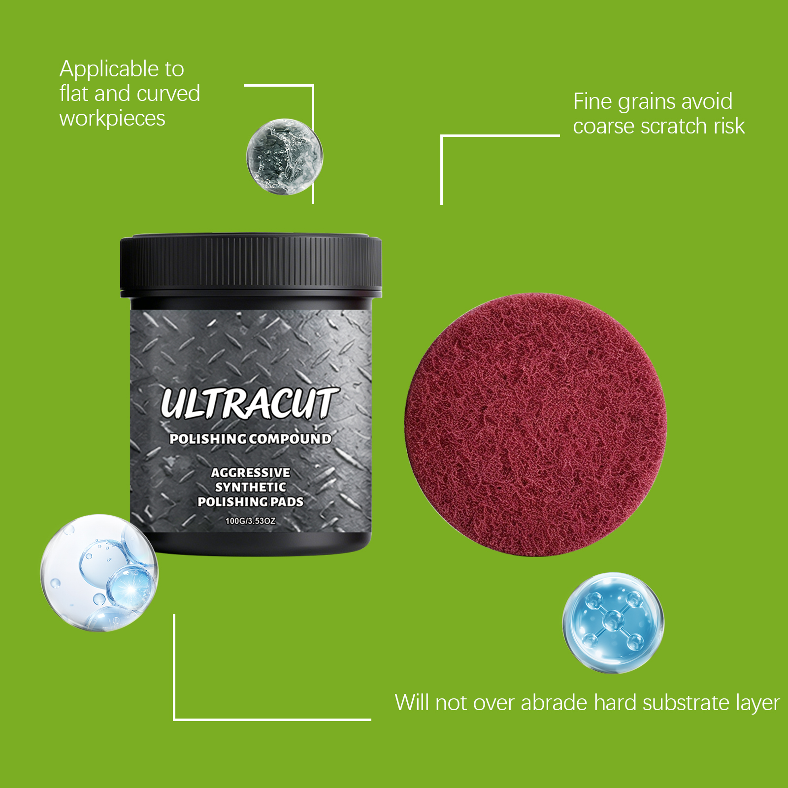 Polishing Paste Kitchen Utensils Marble Countertop Scratch Polishing Cleaning Daily Household Cleaning Bright Care Ointment