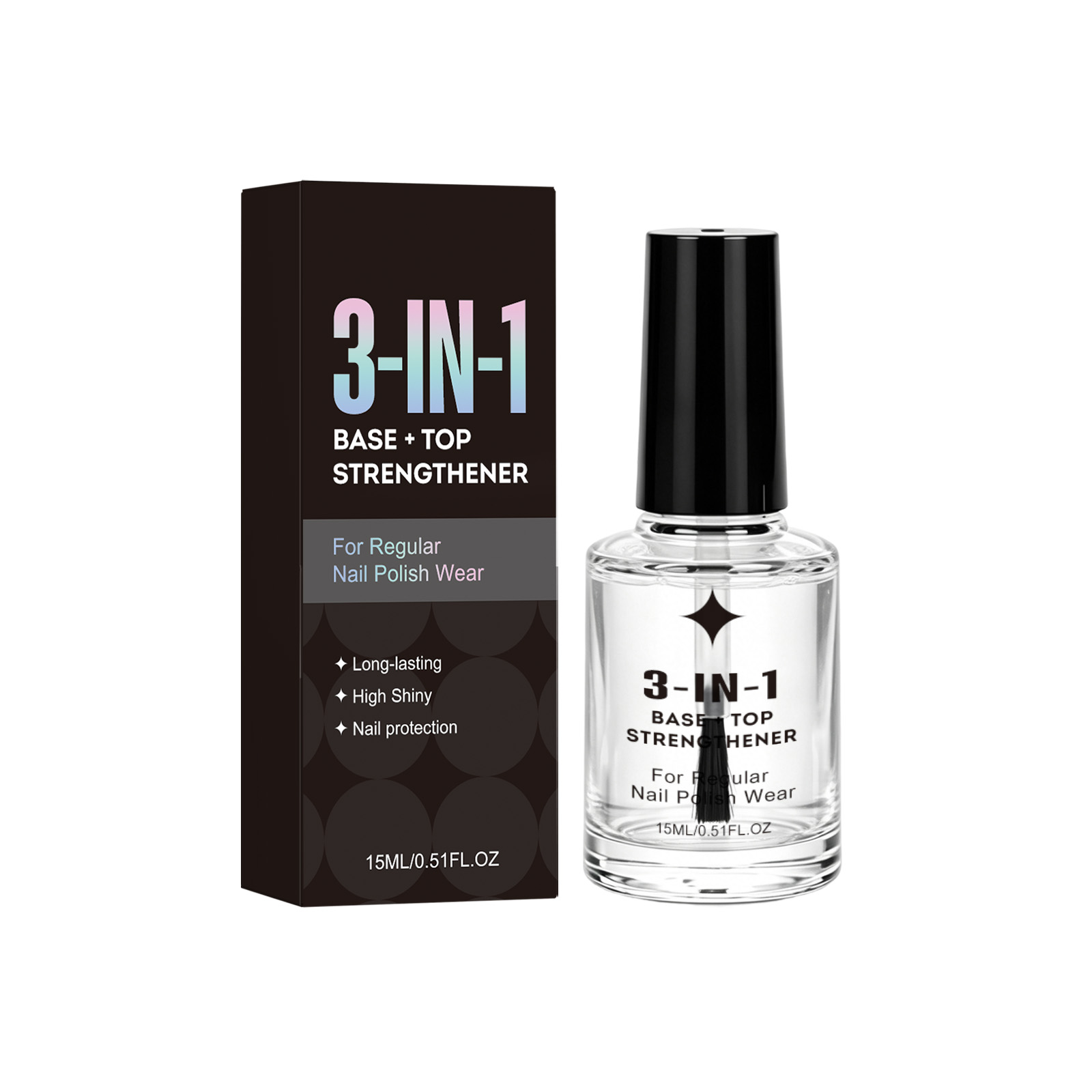 Nail Polish Oil Based Coating Bright Natural Ice Transparent Quick Dry Non Peel For Nail Surface