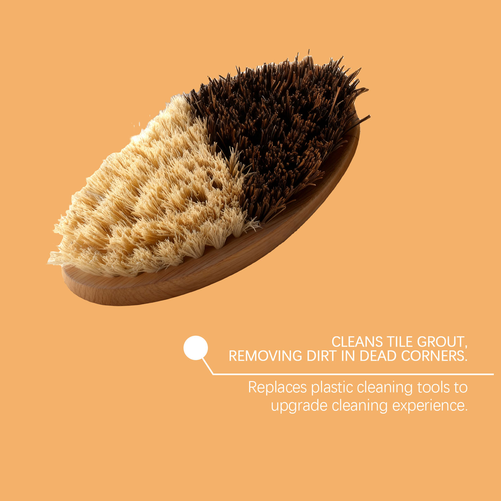 Bamboo Vegetable Cleaning Brush Soft Bristles Remove Vegetable Residues Stains Dirt Impurities