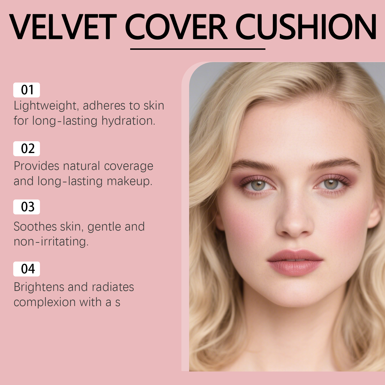 (Ivory White) Moisturizing Concealer Cushion With Fine Texture Creates Hydrated Light Sheer Makeup Look For Daily Facial Beauty Care