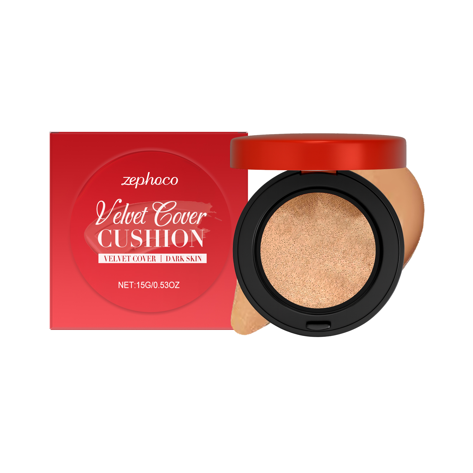 (Ivory White) Moisturizing Concealer Cushion With Fine Texture Creates Hydrated Light Sheer Makeup Look For Daily Facial Beauty Care