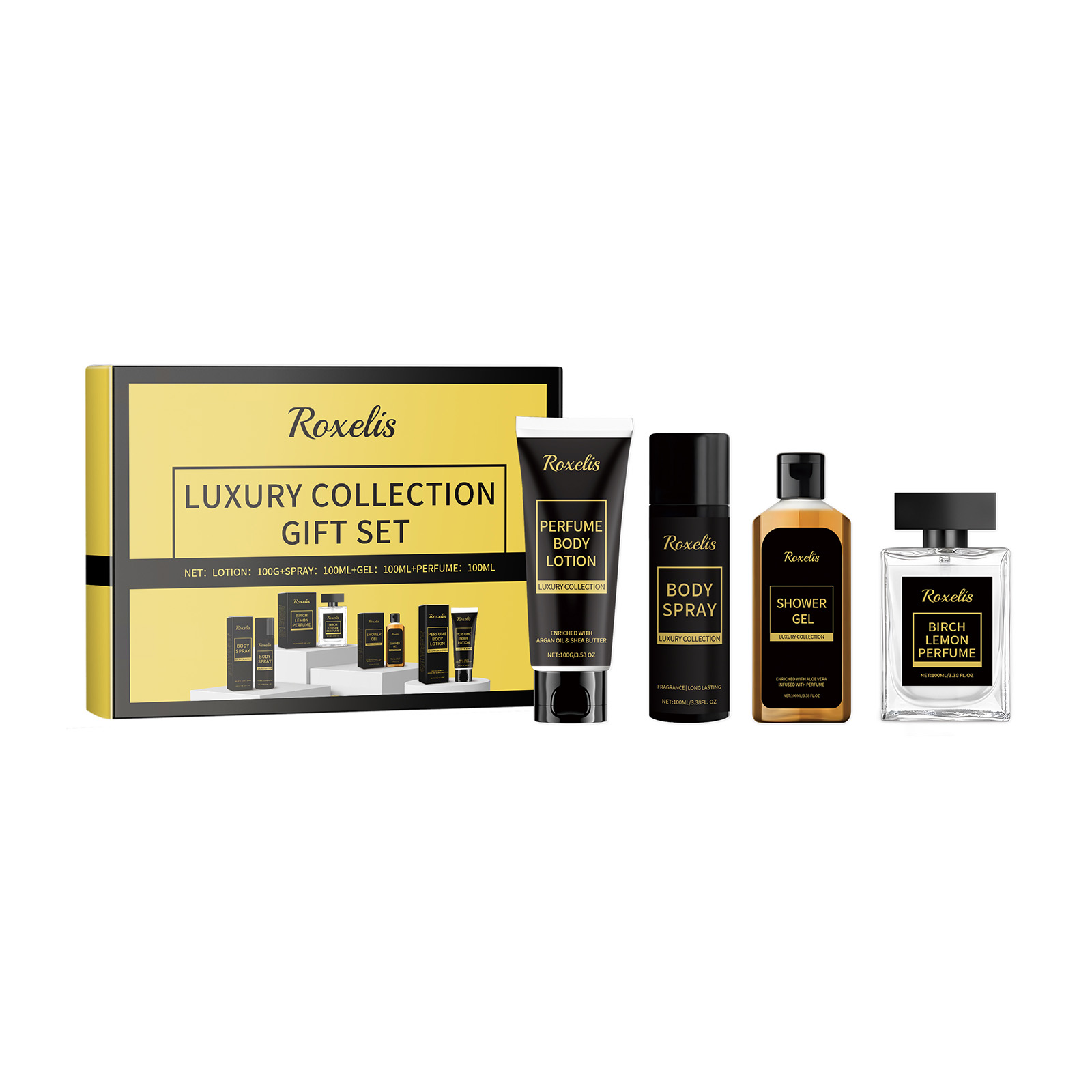 Men Fragrance Gift Set Cleansing Moisturizing Long Lasting Fresh Charming Fragrance Skincare Kit