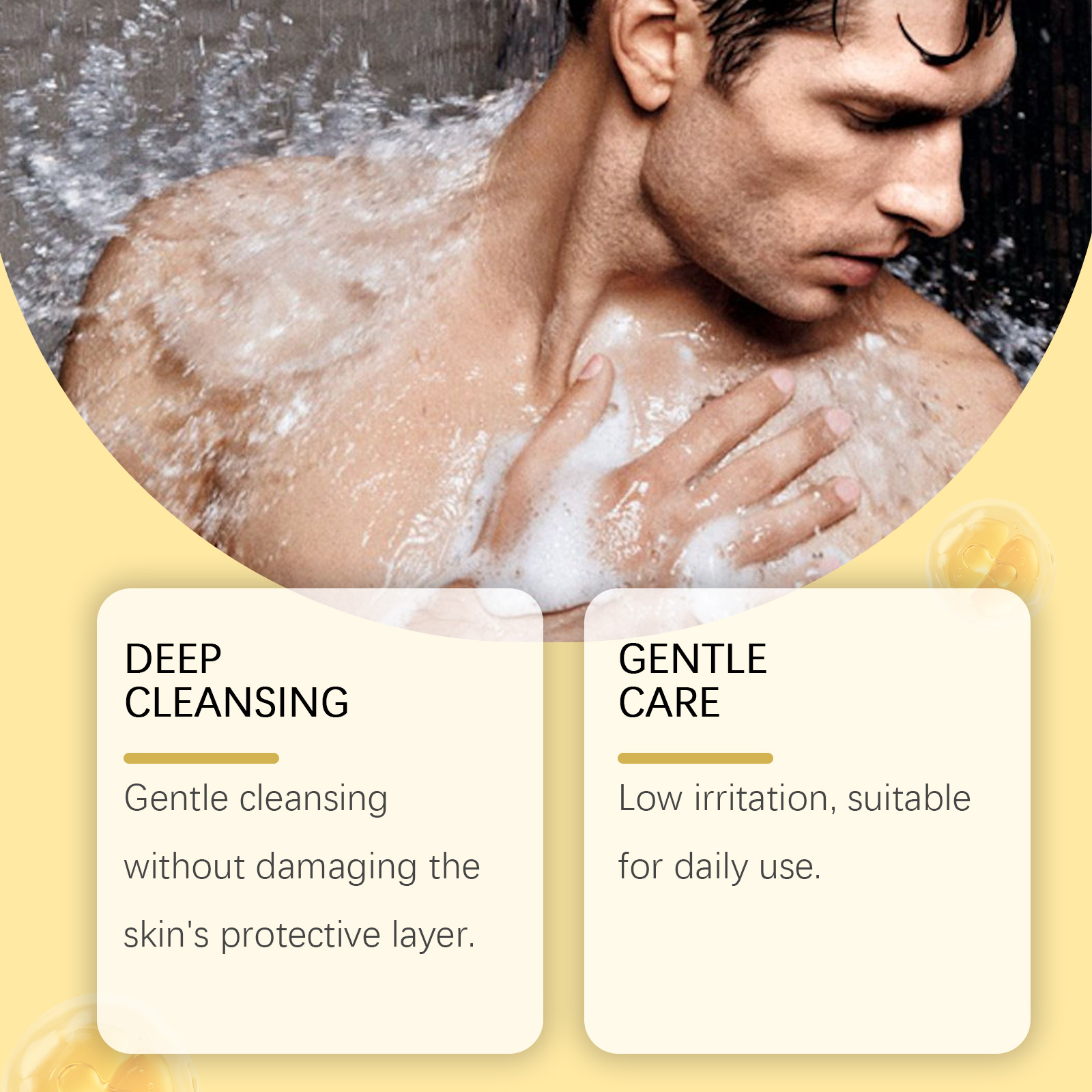 Men Fragrance Gift Set Cleansing Moisturizing Long Lasting Fresh Charming Fragrance Skincare Kit