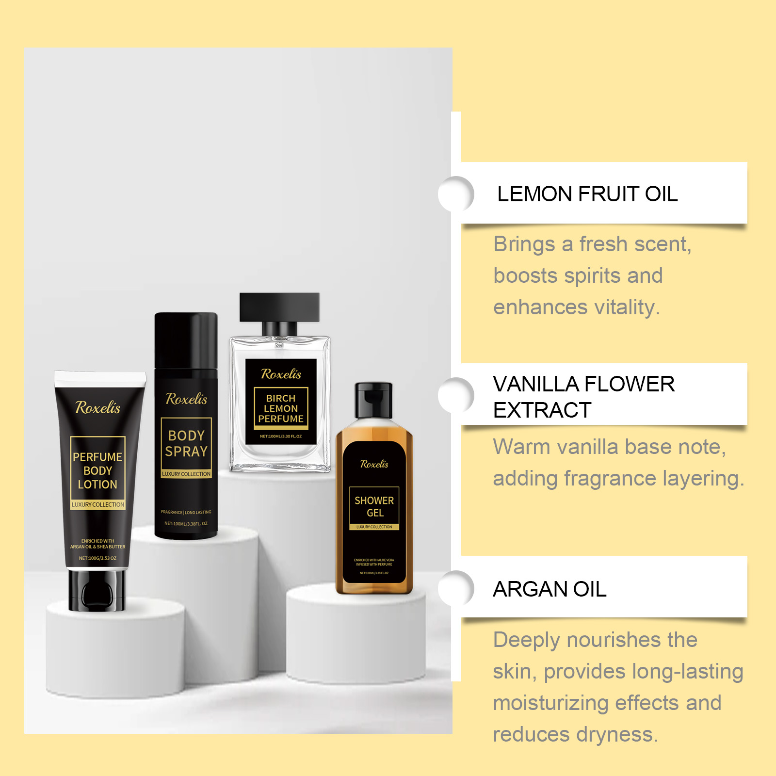 Men Fragrance Gift Set Cleansing Moisturizing Long Lasting Fresh Charming Fragrance Skincare Kit