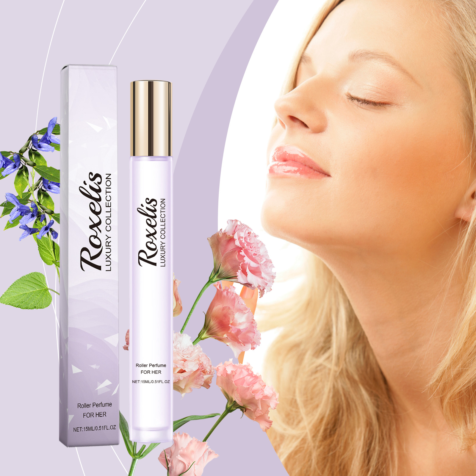 Women Roll On Perfume Natural Fresh Long Lasting Carnation Daily Light Unique Portable Fragrance