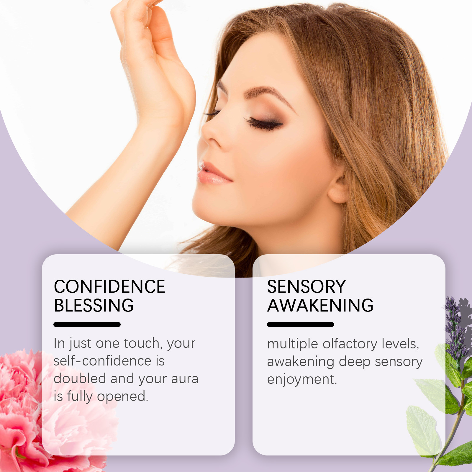 Women Roll On Perfume Natural Fresh Long Lasting Carnation Daily Light Unique Portable Fragrance