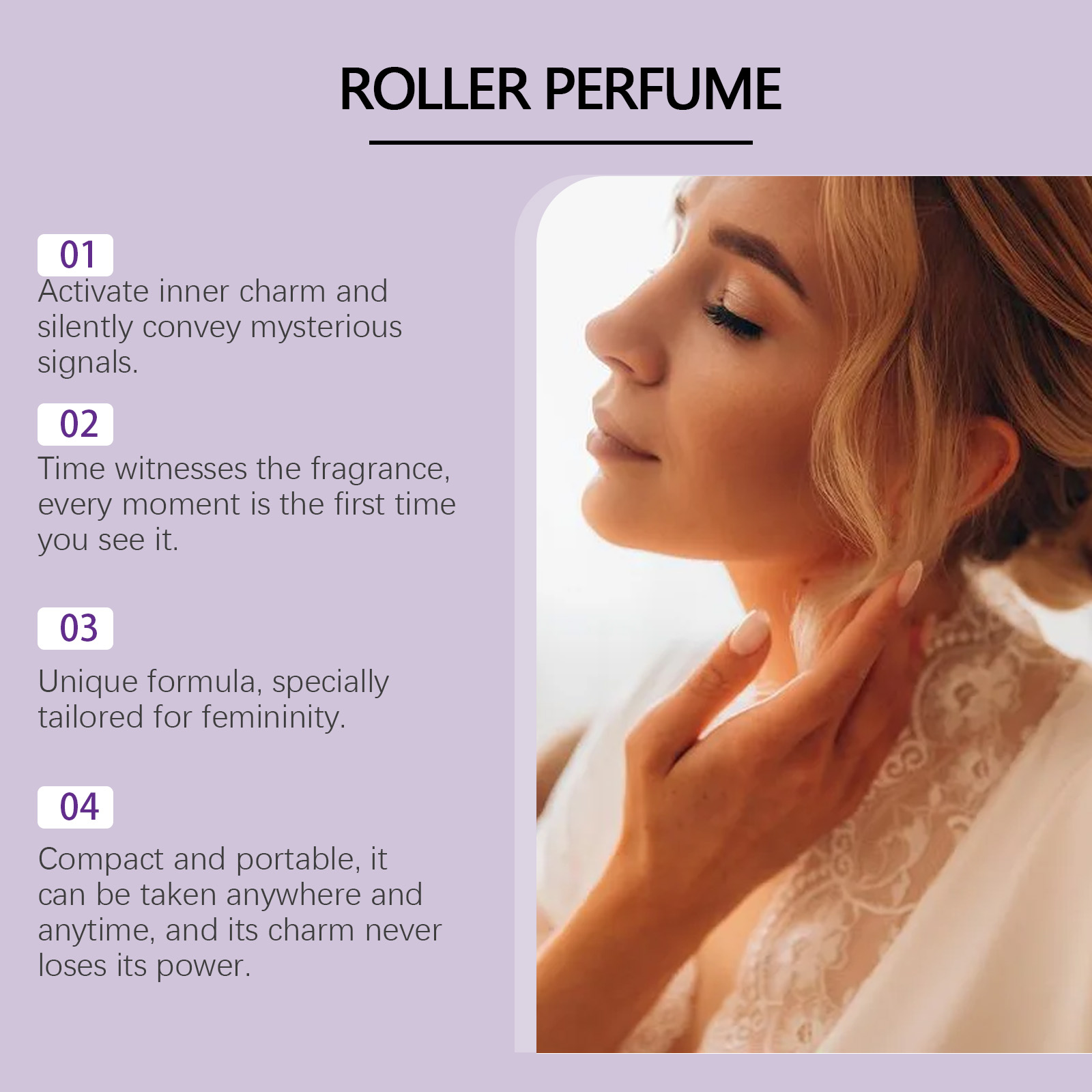 Women Roll On Perfume Natural Fresh Long Lasting Carnation Daily Light Unique Portable Fragrance