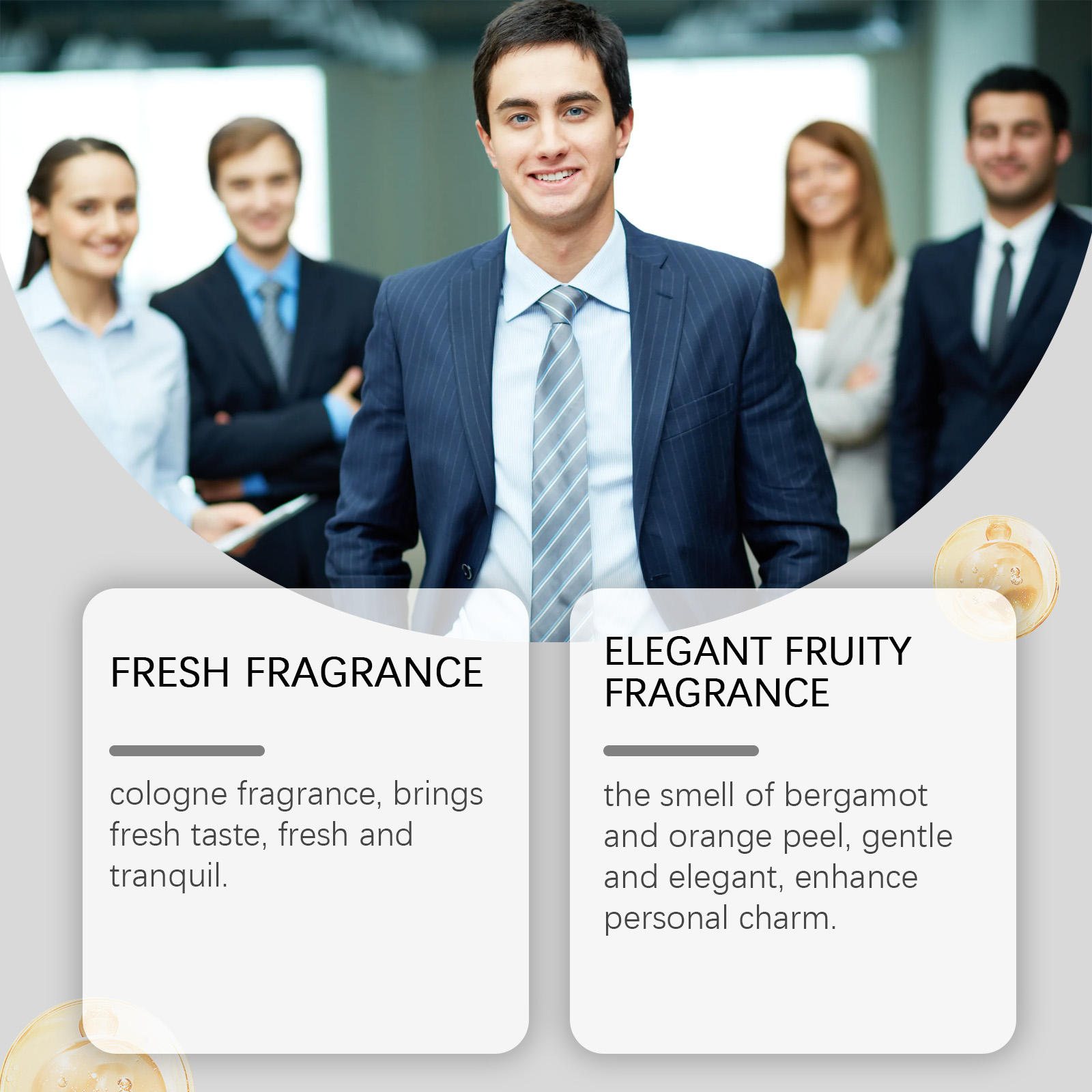 Charming Male Cologne Perfume Daily Release Unique Fresh Fragrance Long Lasting Scent