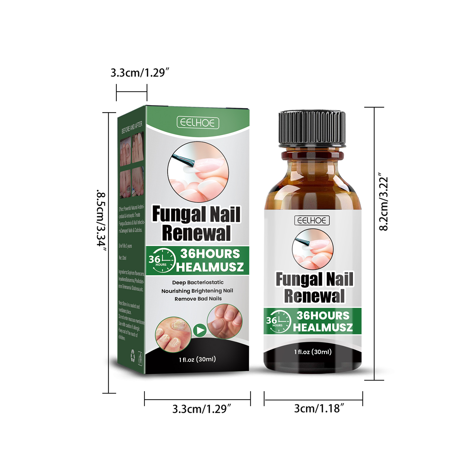 Nail Fungus Treatment Liquid Restoring Strengthening For Toenails Fingernails Daily Home Care 30ml