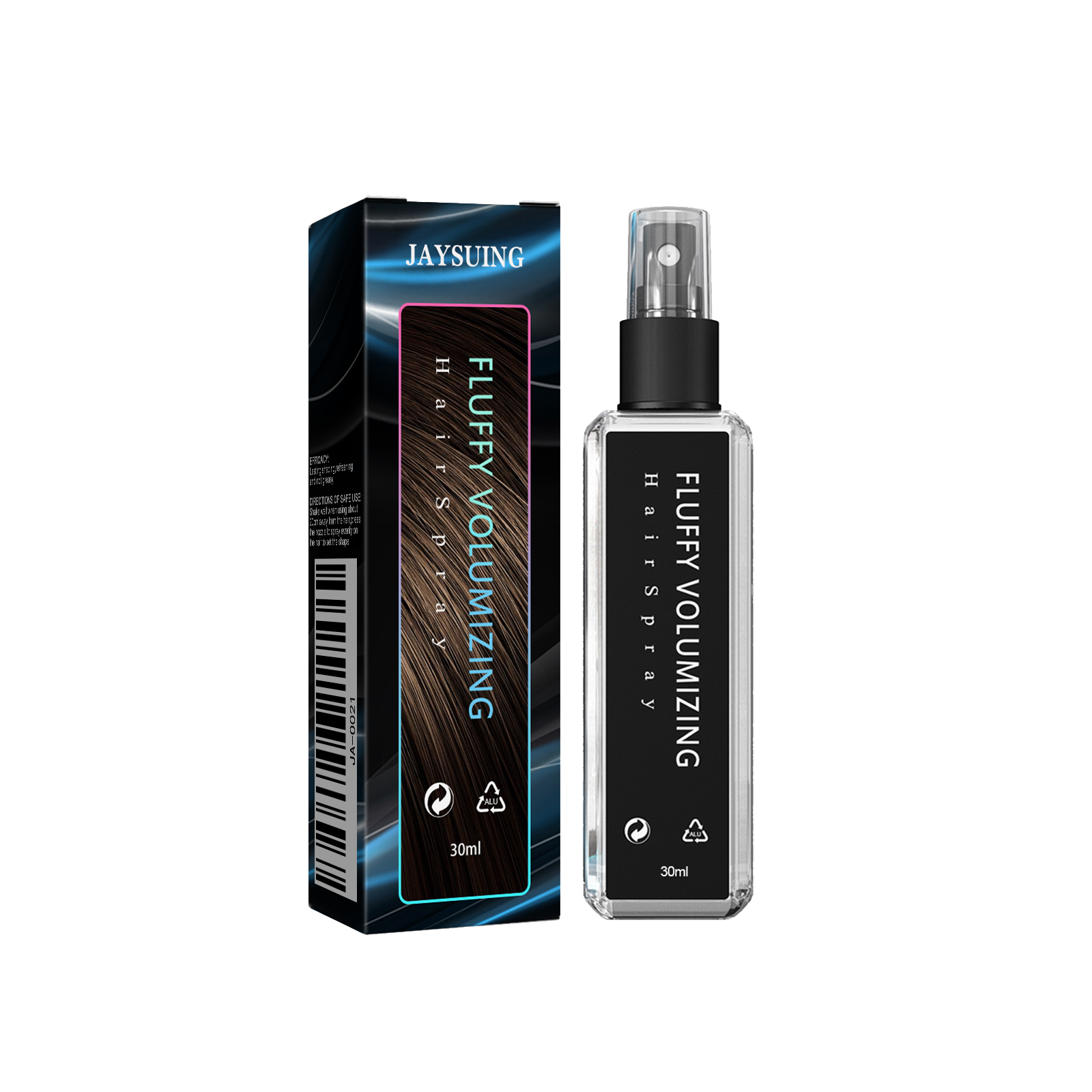 Hair Styling Spray Long Lasting Hold Volumizing Moisturizing Fresh Scent For Daily Hair Styling 30ml