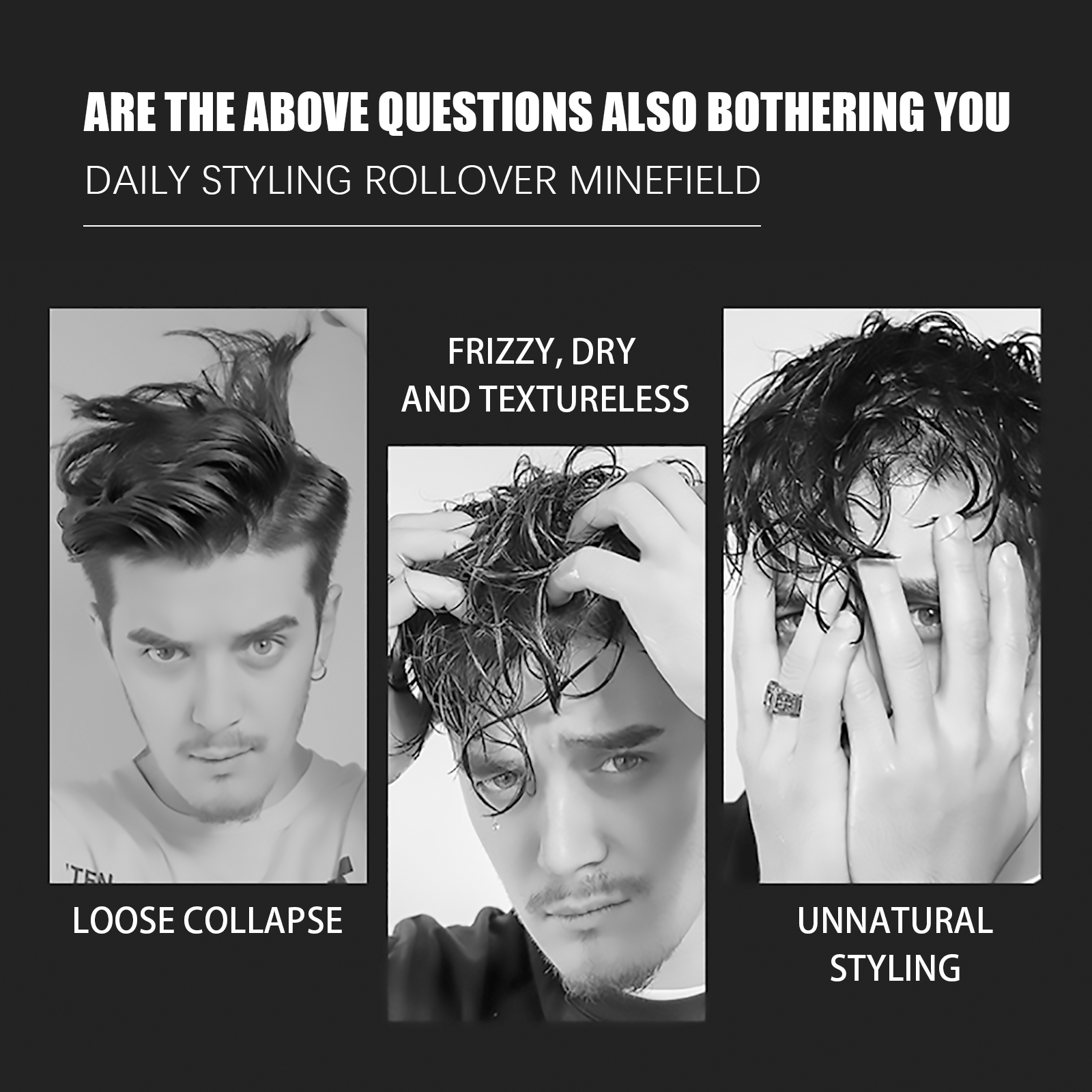 Hair Styling Spray Long Lasting Hold Volumizing Moisturizing Fresh Scent For Daily Hair Styling 30ml