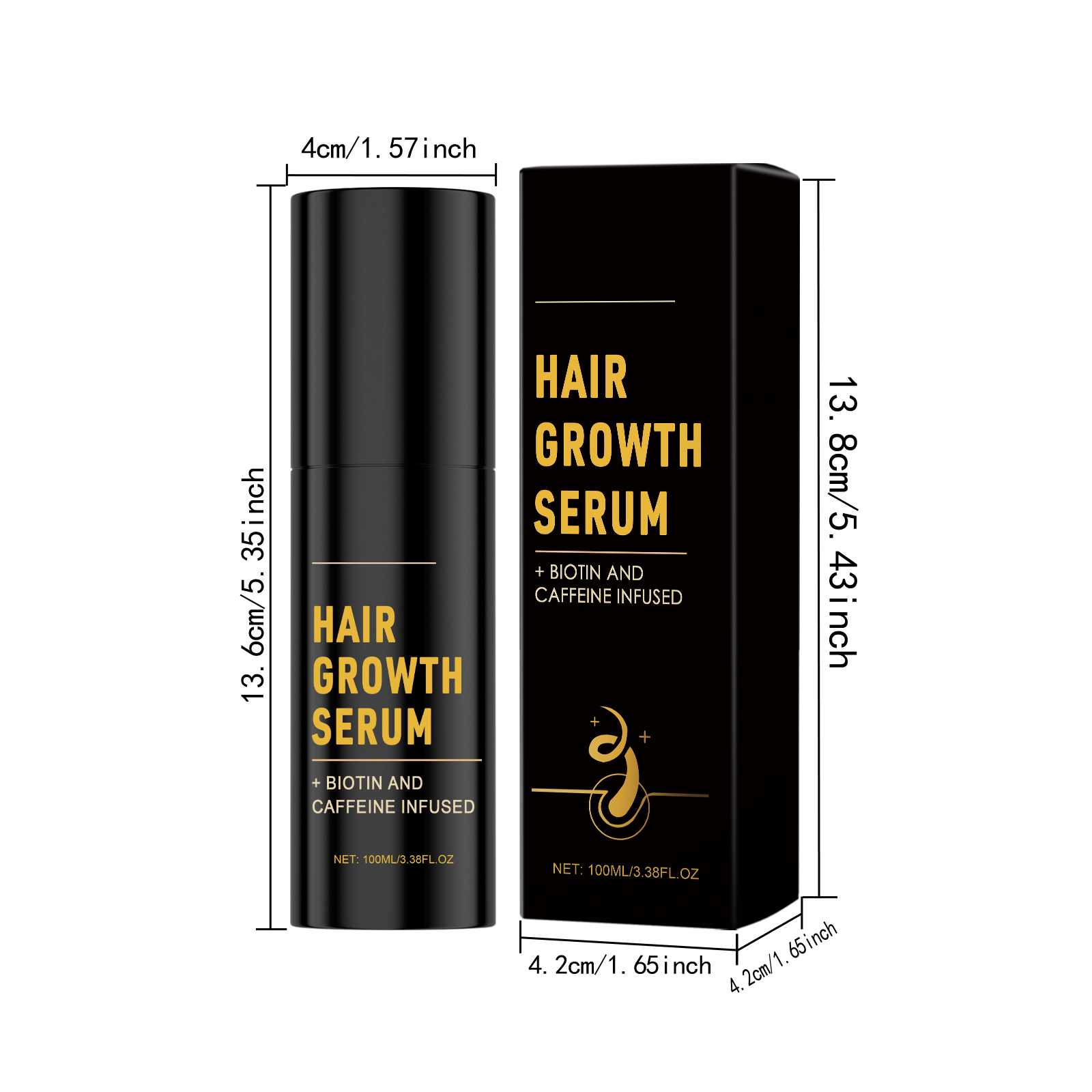 Hair Nourishing Moisturizing Spray Biotin Caffeine For Scalp Care And Daily Hair Treatment 100ml