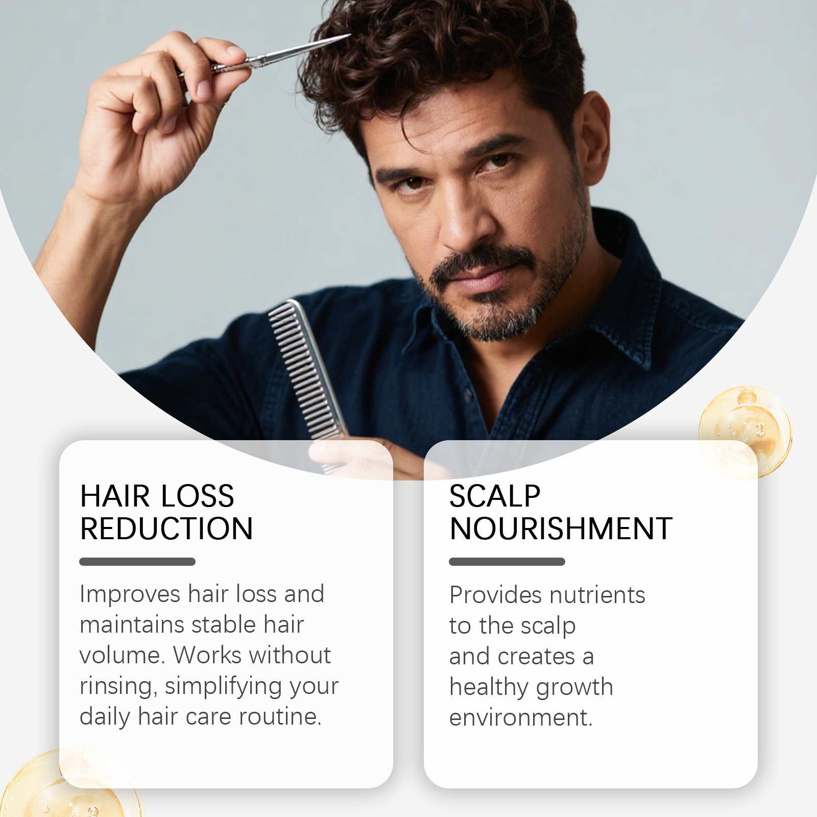Hair Nourishing Moisturizing Spray Biotin Caffeine For Scalp Care And Daily Hair Treatment 100ml