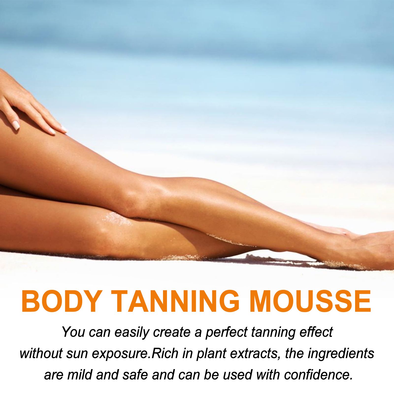 Tanning Mousse For Summer Beach Bronzed Glow Hydrating And Natural Looking Skin 60ml