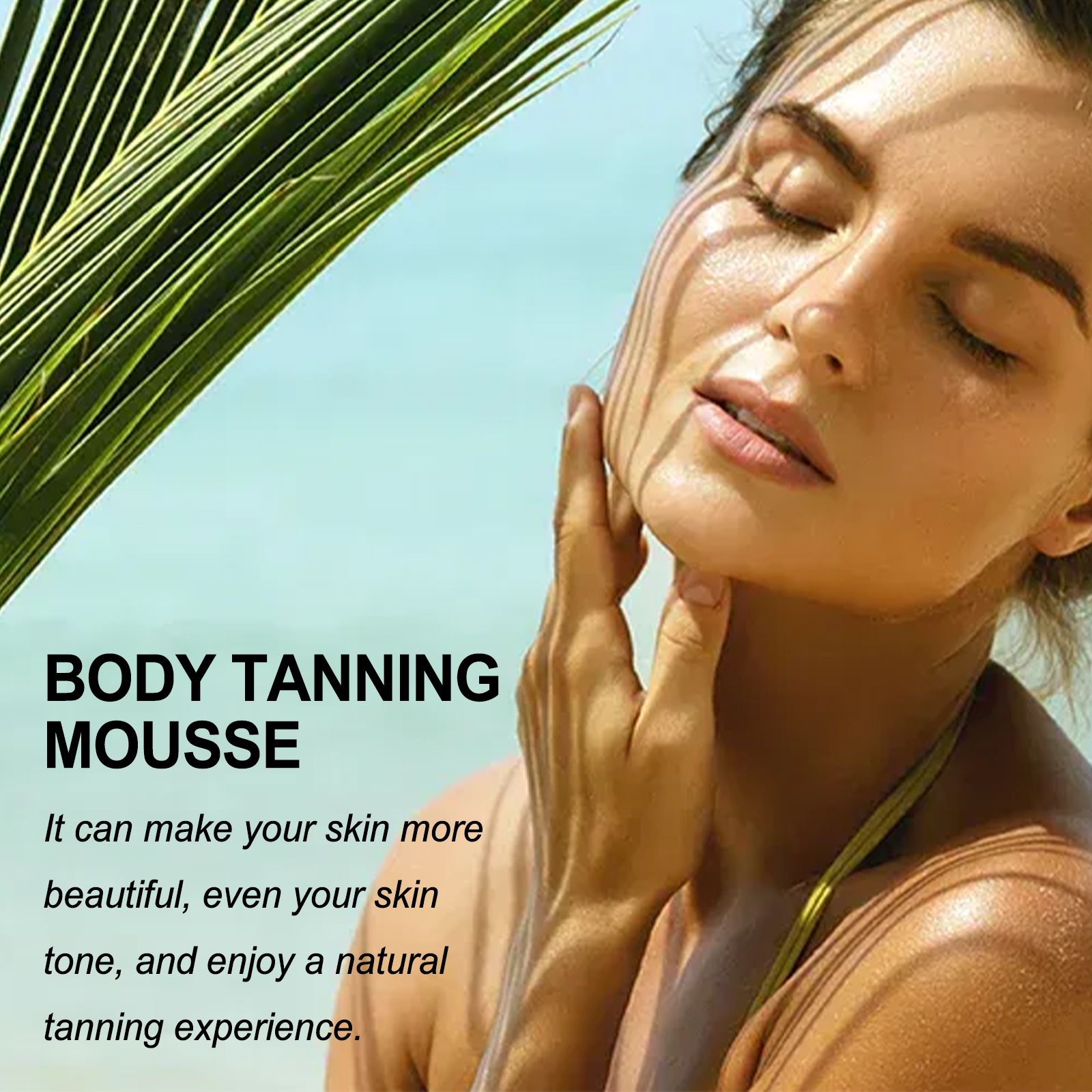 Tanning Mousse For Summer Beach Bronzed Glow Hydrating And Natural Looking Skin 60ml