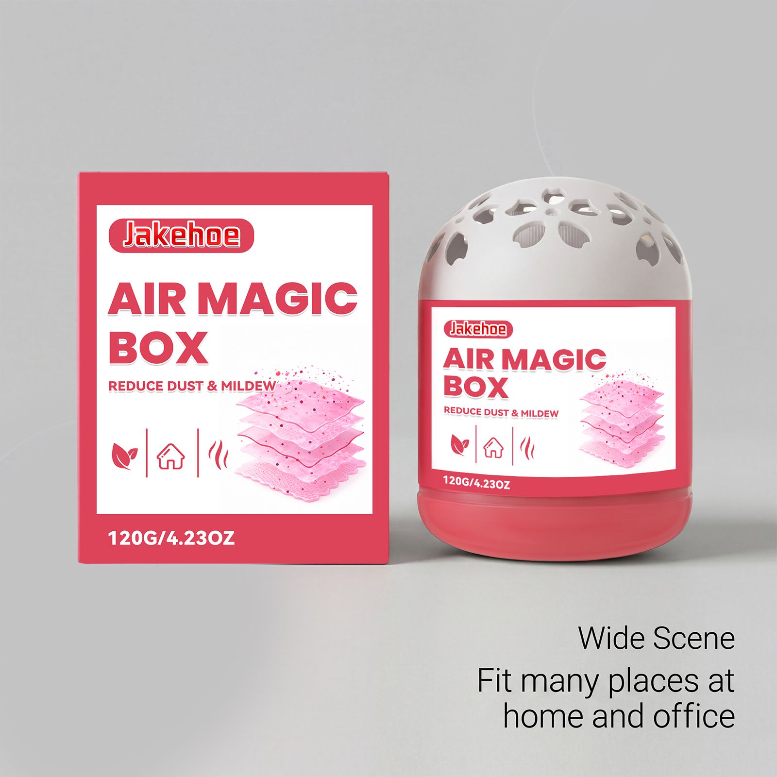 Air Freshener Box For Car And Home Odor Absorbing Moisture Control Long Lasting Fresh Scent 120g
