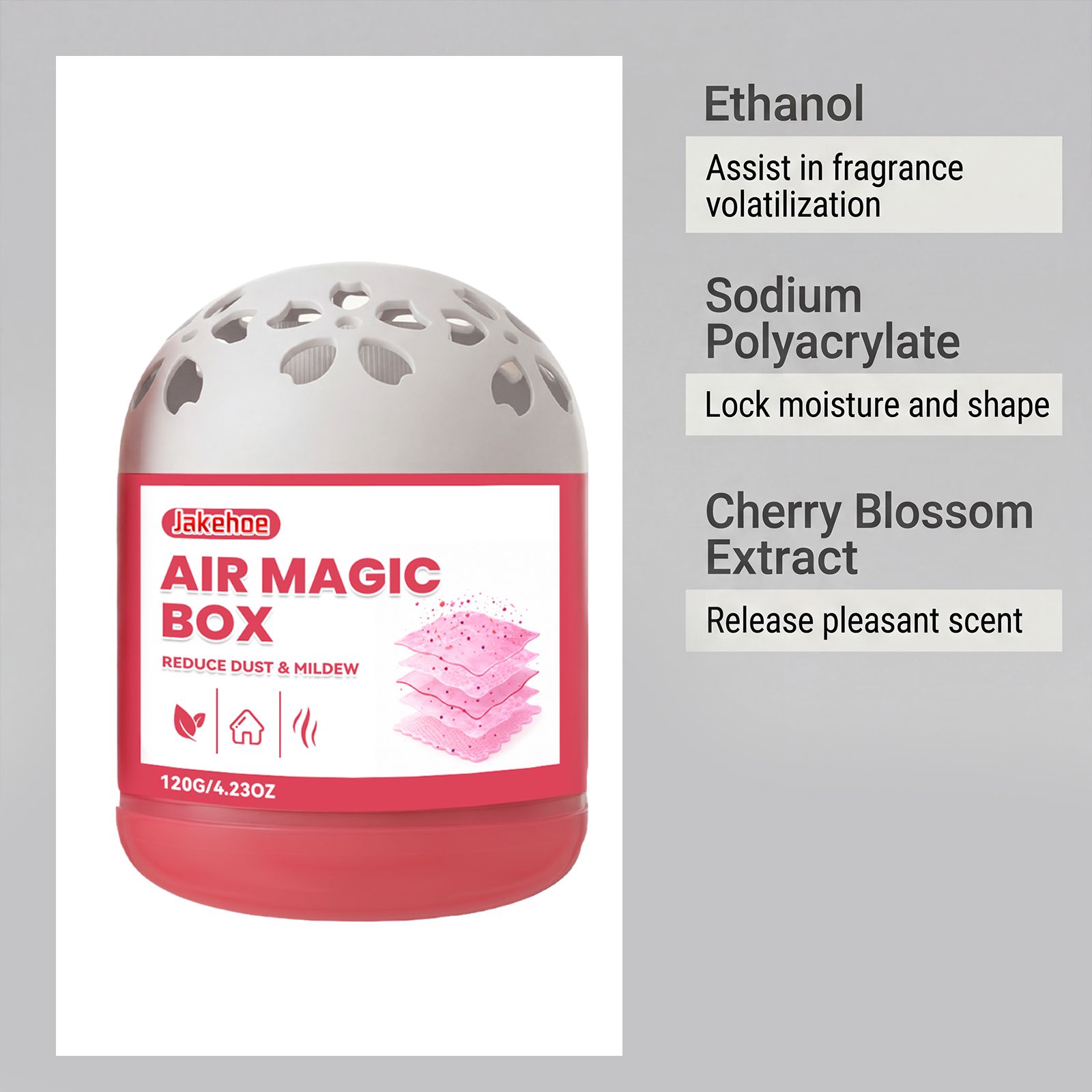Air Freshener Box For Car And Home Odor Absorbing Moisture Control Long Lasting Fresh Scent 120g