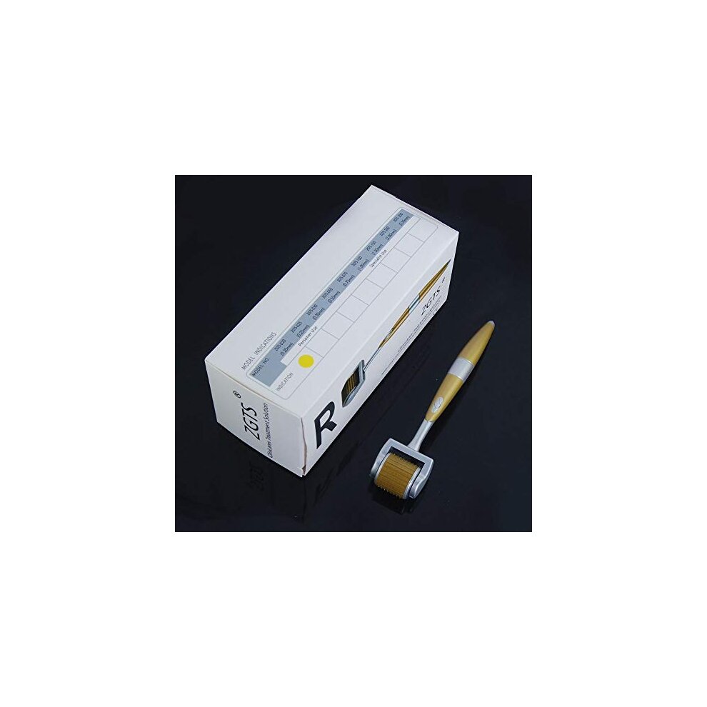 ZGTS Derma Roller Micro Needle - 0.25MM 192 Needle Titanium Luxury Roller - FDA Approved