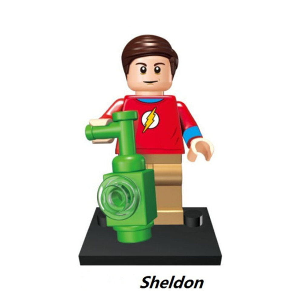 7Pcs Big Bang Theory Building Block Minifigures Toys Best Action Figures Gift Fit Lego
