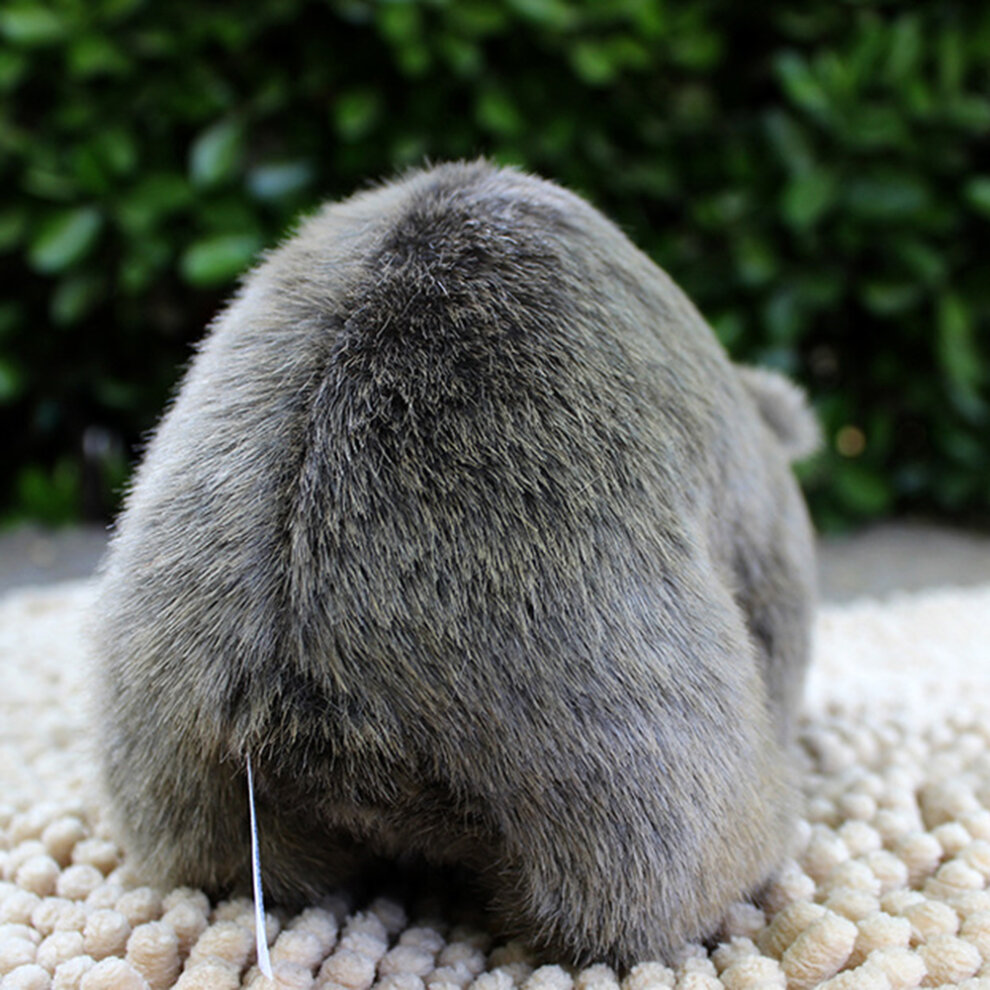(Grey) 18cm Simulation Plush Hamster Animal Plush Stuffed Doll Toy Home Sofa Decor