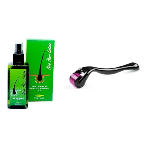 Neo Hair Lotion Hair Loss Treatment 120ml Hair Regrowth Spray with Derma Roller