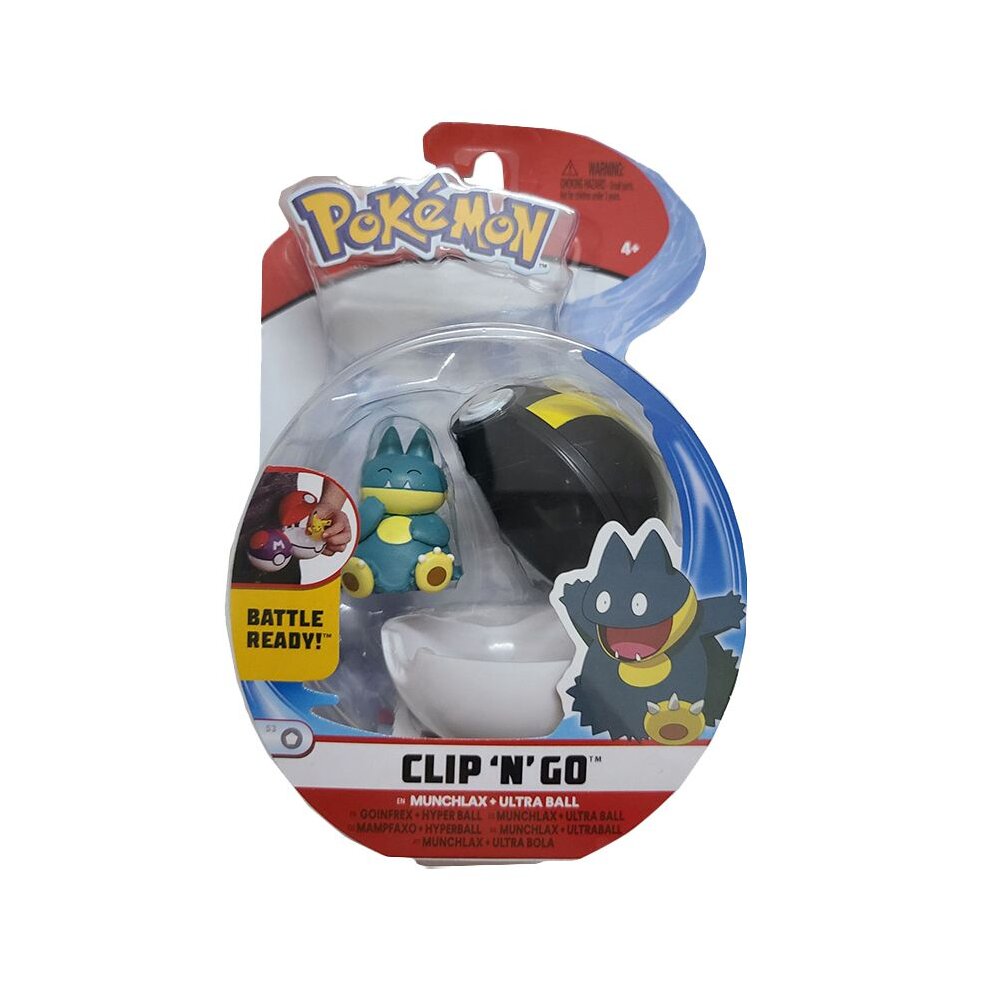 Pokemon Battle Figure Pack Clip N Go Pokeball Premier Ball Sobble Jigglypuff Toy