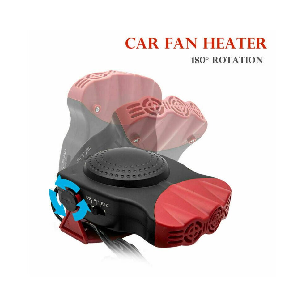 Car Heater Anti-Fog Portable Car Fans Heater for Car 12V 150W Fast Heating Defrost Defogger 2 In 1 Cooling Heating Plug in Cigarette Lighter  Electric Vehicle Demister