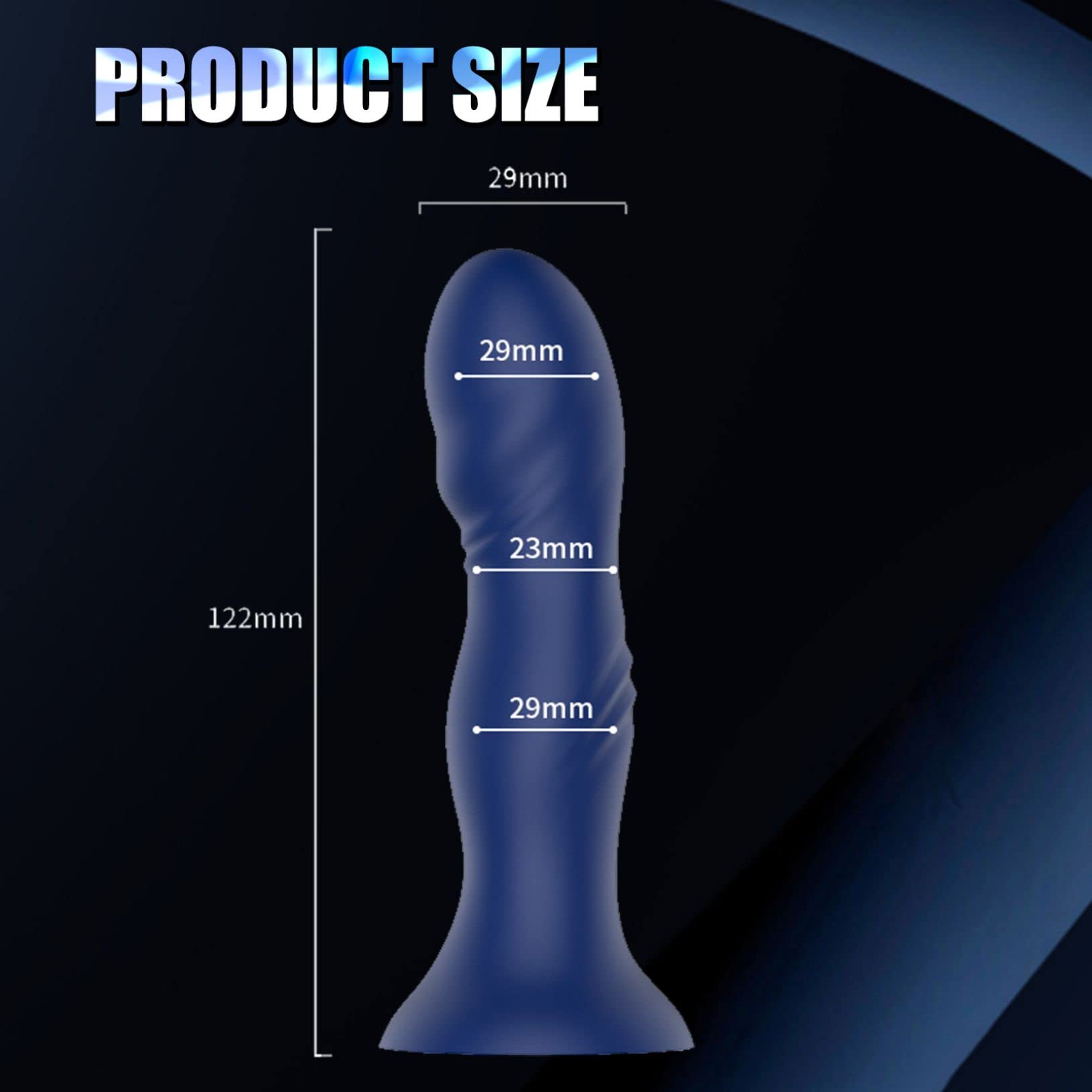 Sex Vibrator Vibrating Dildo Butt Plug Silicone Anal Toys 10 Vibration Modes Wireless Remote Control Adult Toys for Mens UK Prostate Massage