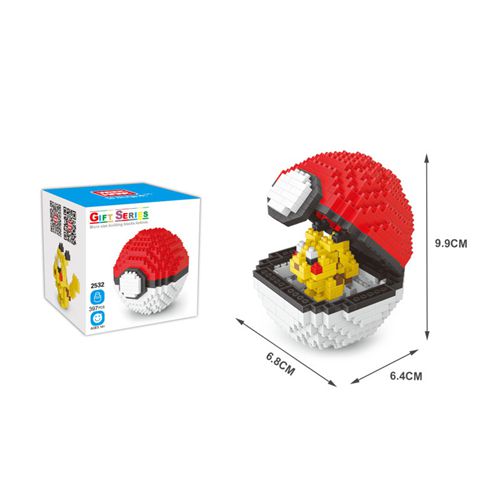 Pokemon Small Blocks Pikachu Animal Model Game Graphics Bricks Pokemon Assembly Toys For Childrens Day Gifts