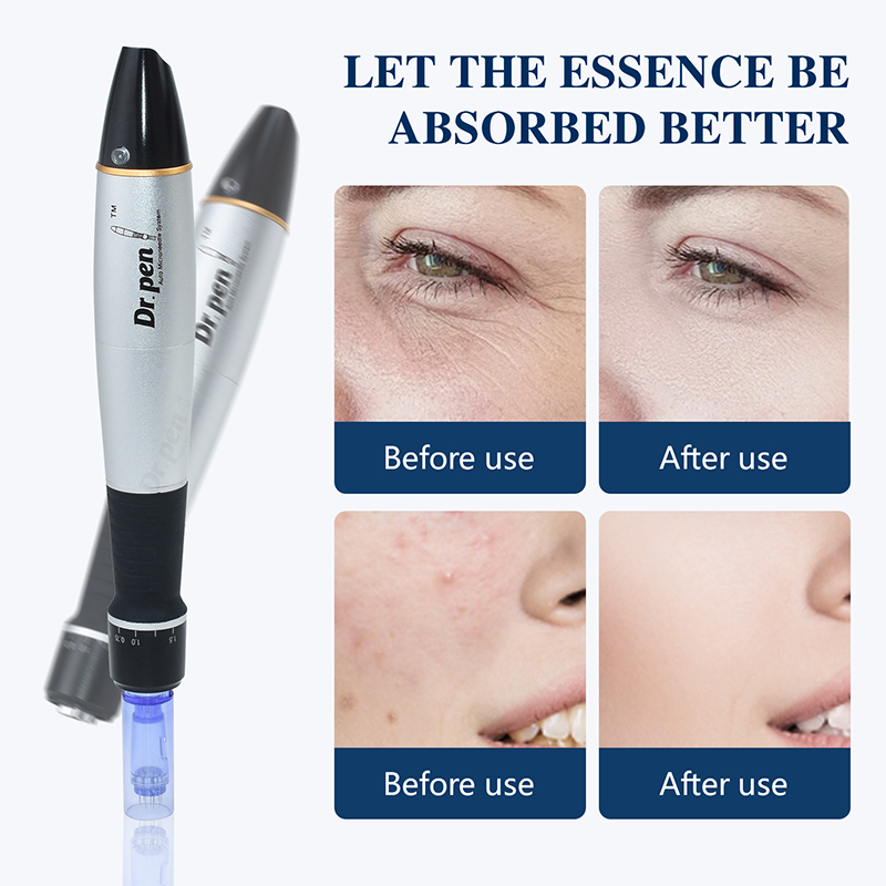 Dr Pen A1 Professional Microblading Micro Needles Derma Pen Portable Ultima Electric A1 Pen Micro Needling Pen Mesotherapy Beauty Roller Machine Skin Care for Face Skin Care With 20 Pcs Cartridges Best Gifts for Women