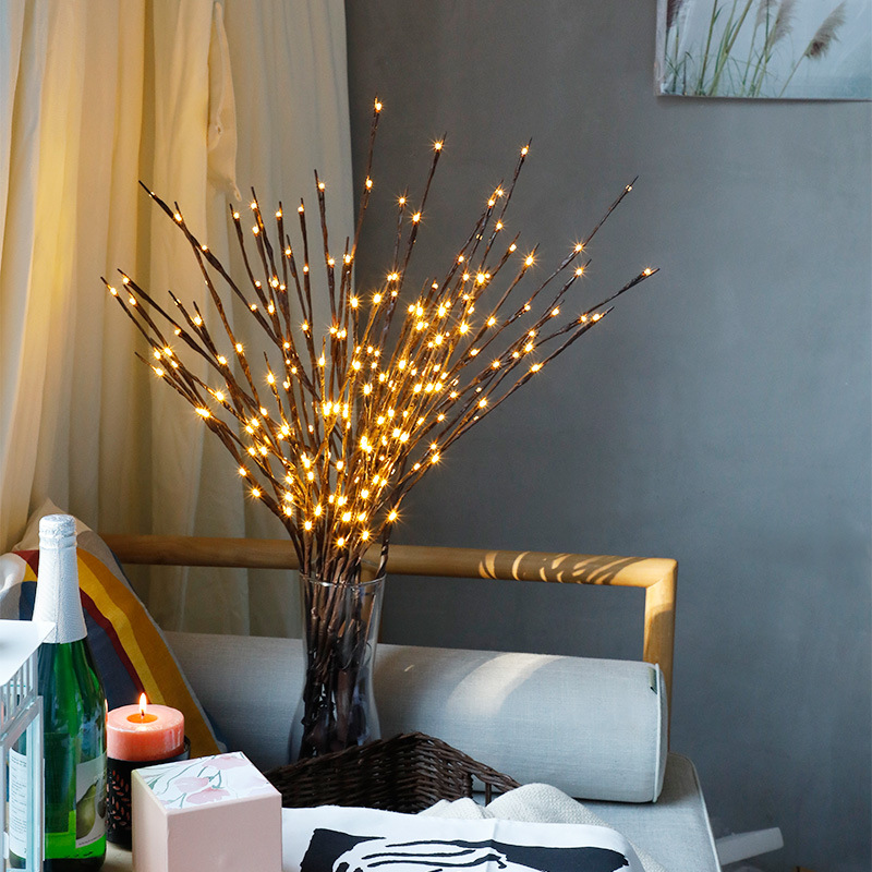 2 Pack Branch Lights Led Branches Battery Powered Decorative Lights 20 LED Lights