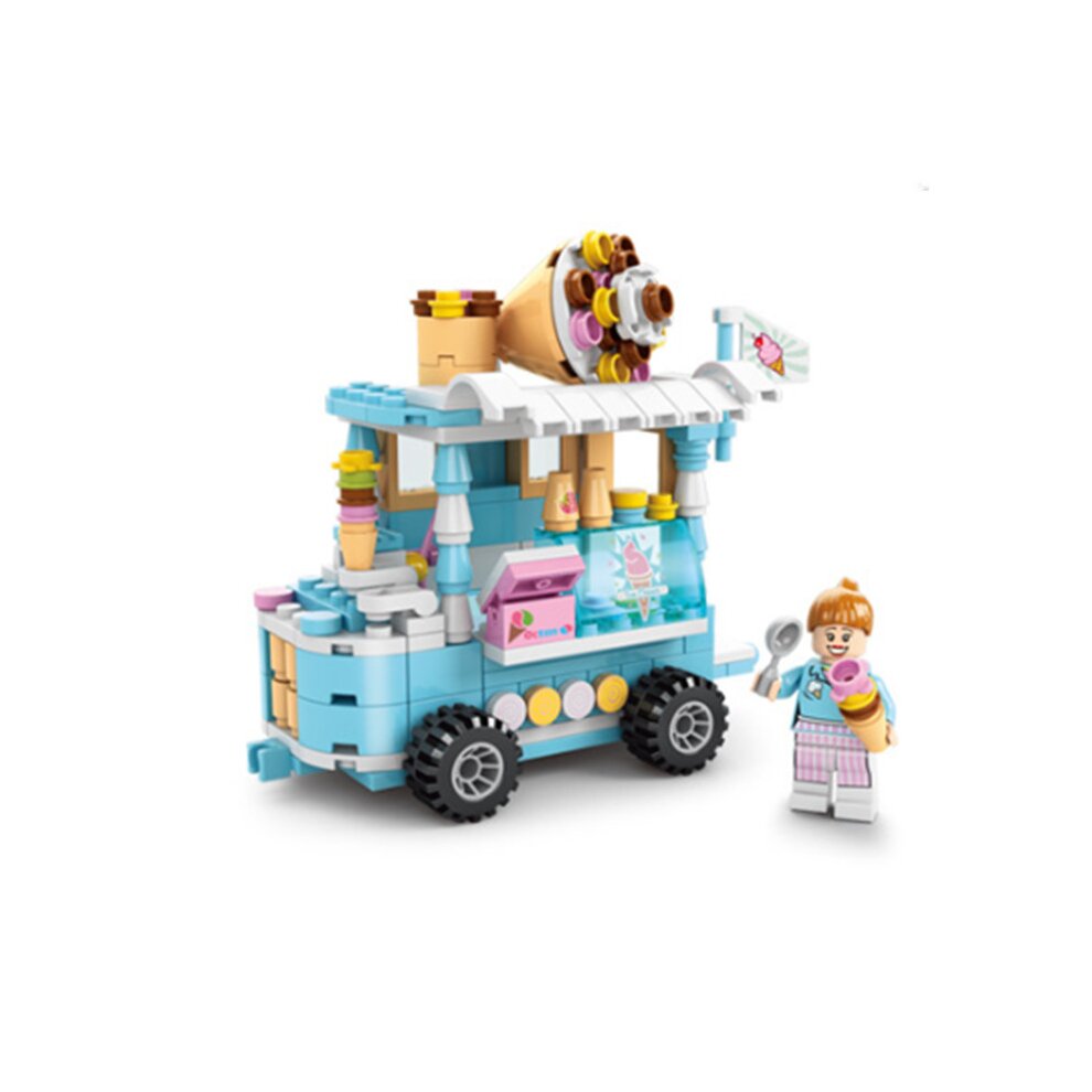 Lego City Ice Cream Street View Building Blocks Model Building For Childrens Toys