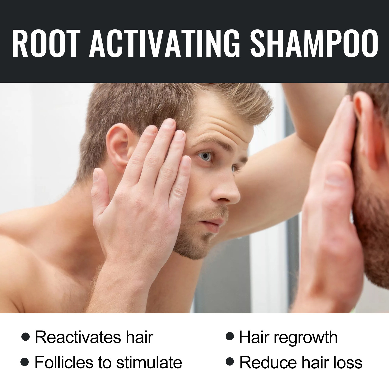 Root Activating Shampoo Control Volume Essence Oil Anti Baldness Colorng Cream Cover Dye Shampoo Fast Thicker Dense Deep Cleansing Follicles 100ml