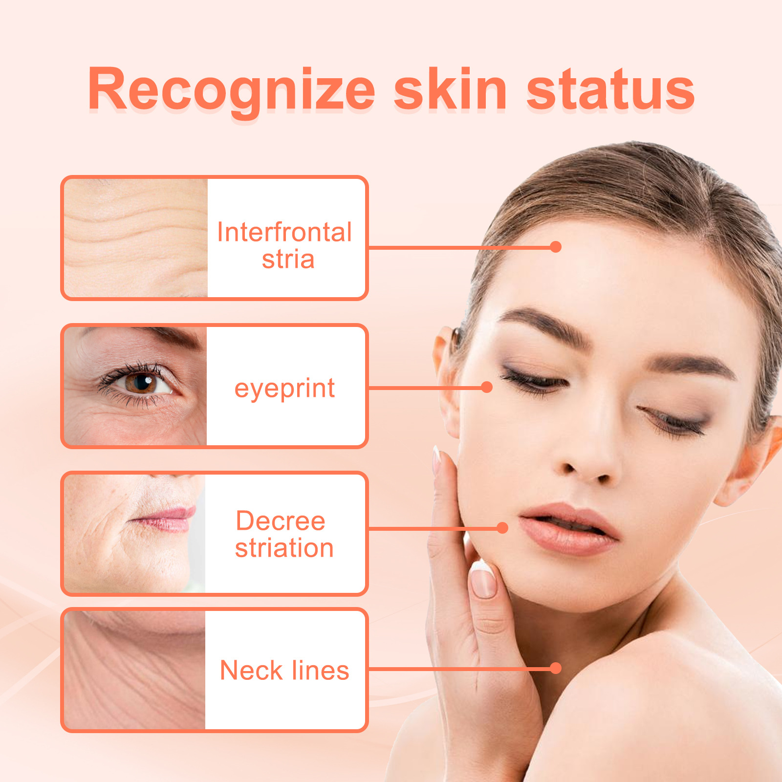 Anti Wrinkle Serum Rose Oil VC Anti-Aging Essence Improve Fine Lines Lifting Shrink Pores Moisturize Whitening Face Skin Care