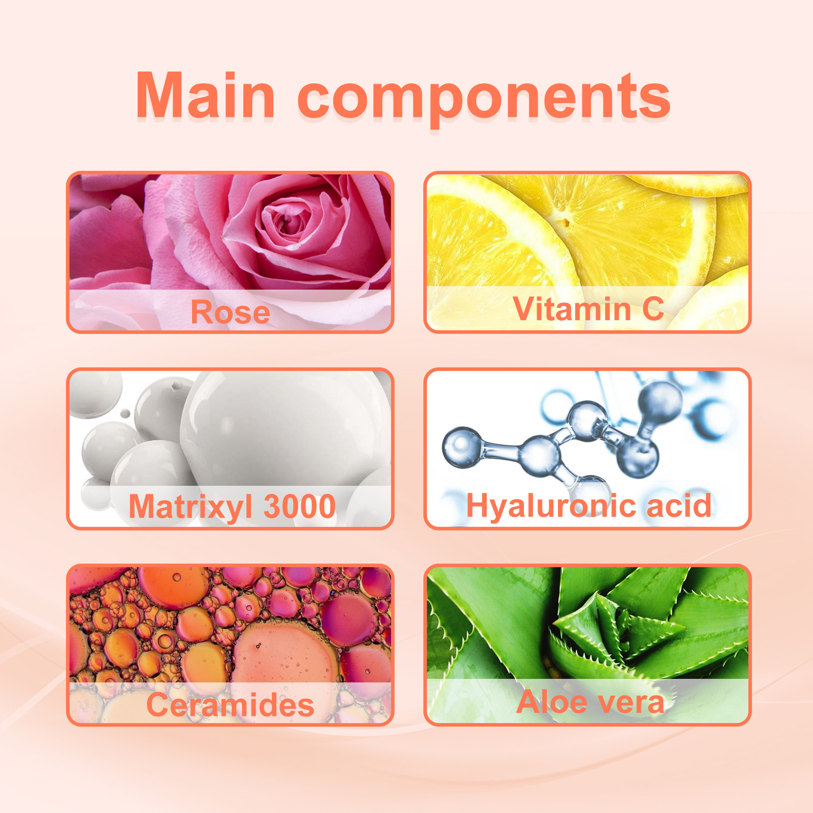Anti Wrinkle Serum Rose Oil VC Anti-Aging Essence Improve Fine Lines Lifting Shrink Pores Moisturize Whitening Face Skin Care